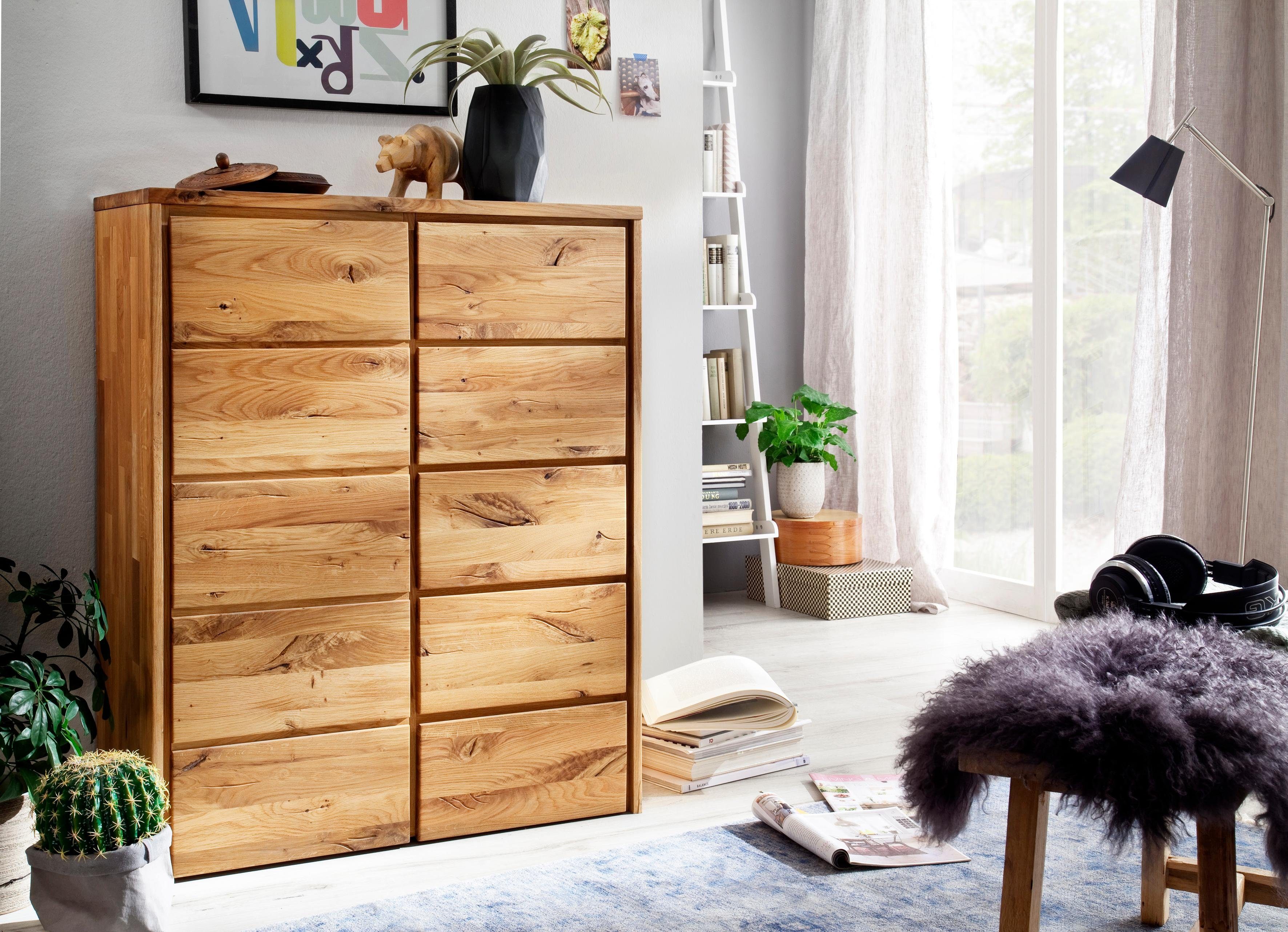 Home affaire Kommode »Zetra«, aus Massivholz, alle Schubladen mit  Soft-Close-Funktion, Breite 88 cm online kaufen | OTTO