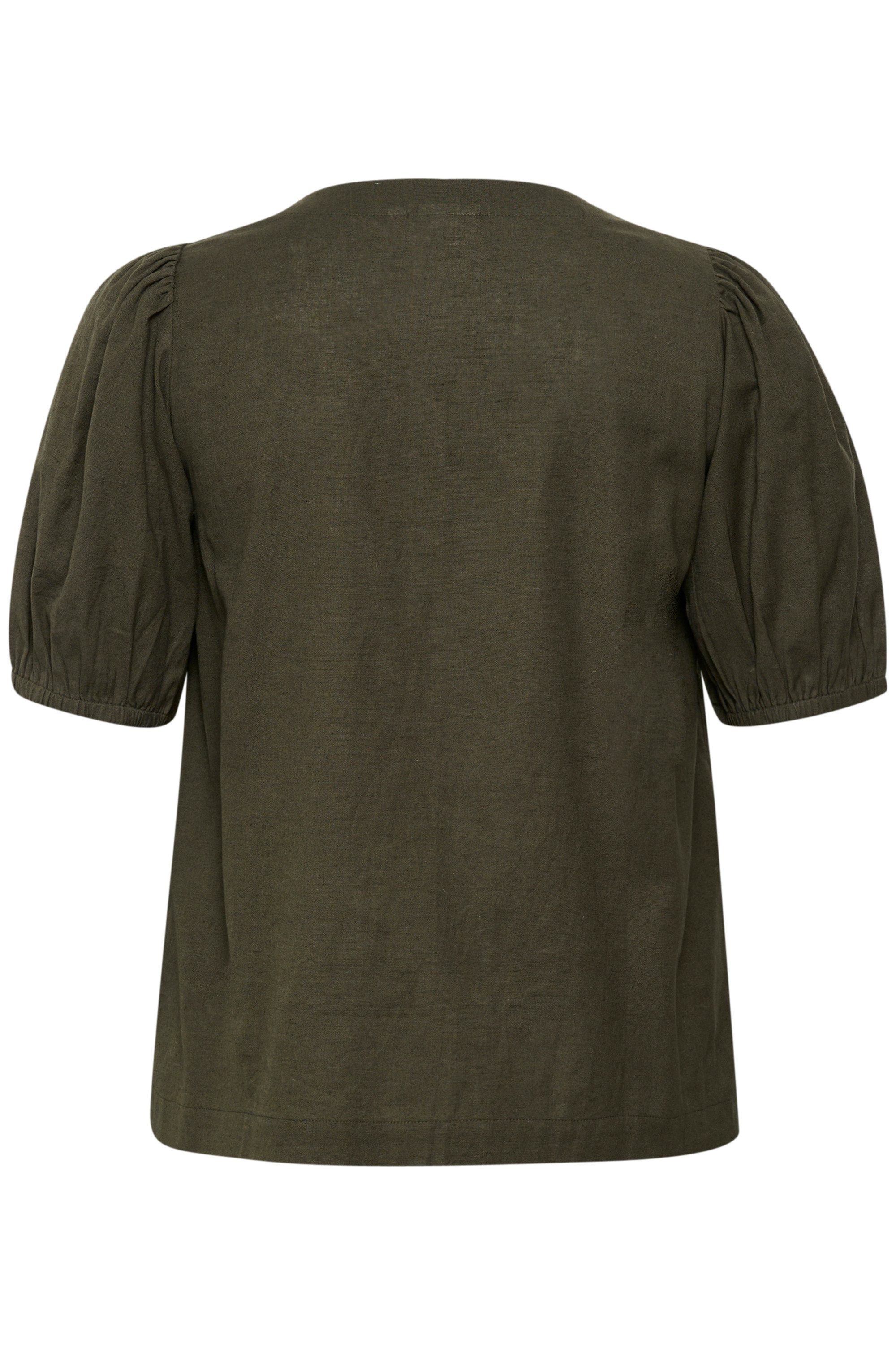 KAFFE Curve Kurzarmbluse Kurzarm-Bluse KCvicca Große günstig online kaufen