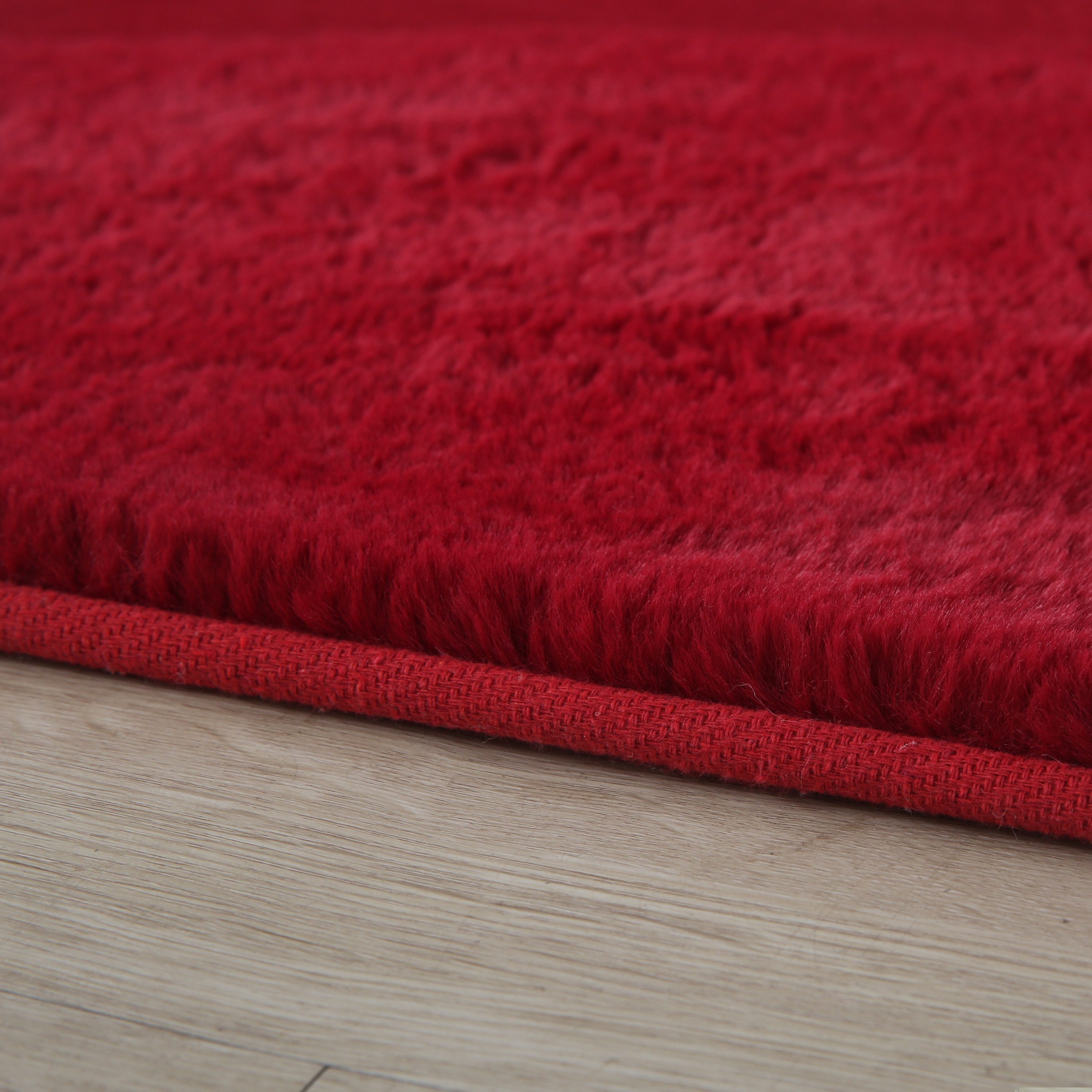 Carpettex Hochflor-Teppich Unicolor - Einfarbig, Läufer, Höhe: 20 mm, Teppich Wohnzimmer Einfarbig Shaggy Modern Flauschiger Felloptik Weich
