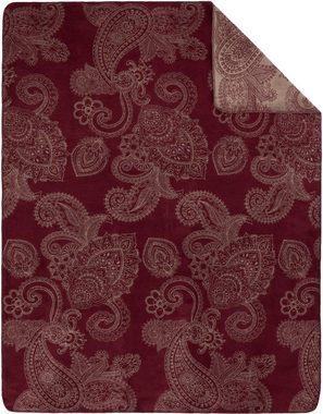 Wohndecke Jacquard Decke Salem, IBENA, mit elegantem Paisley Muster