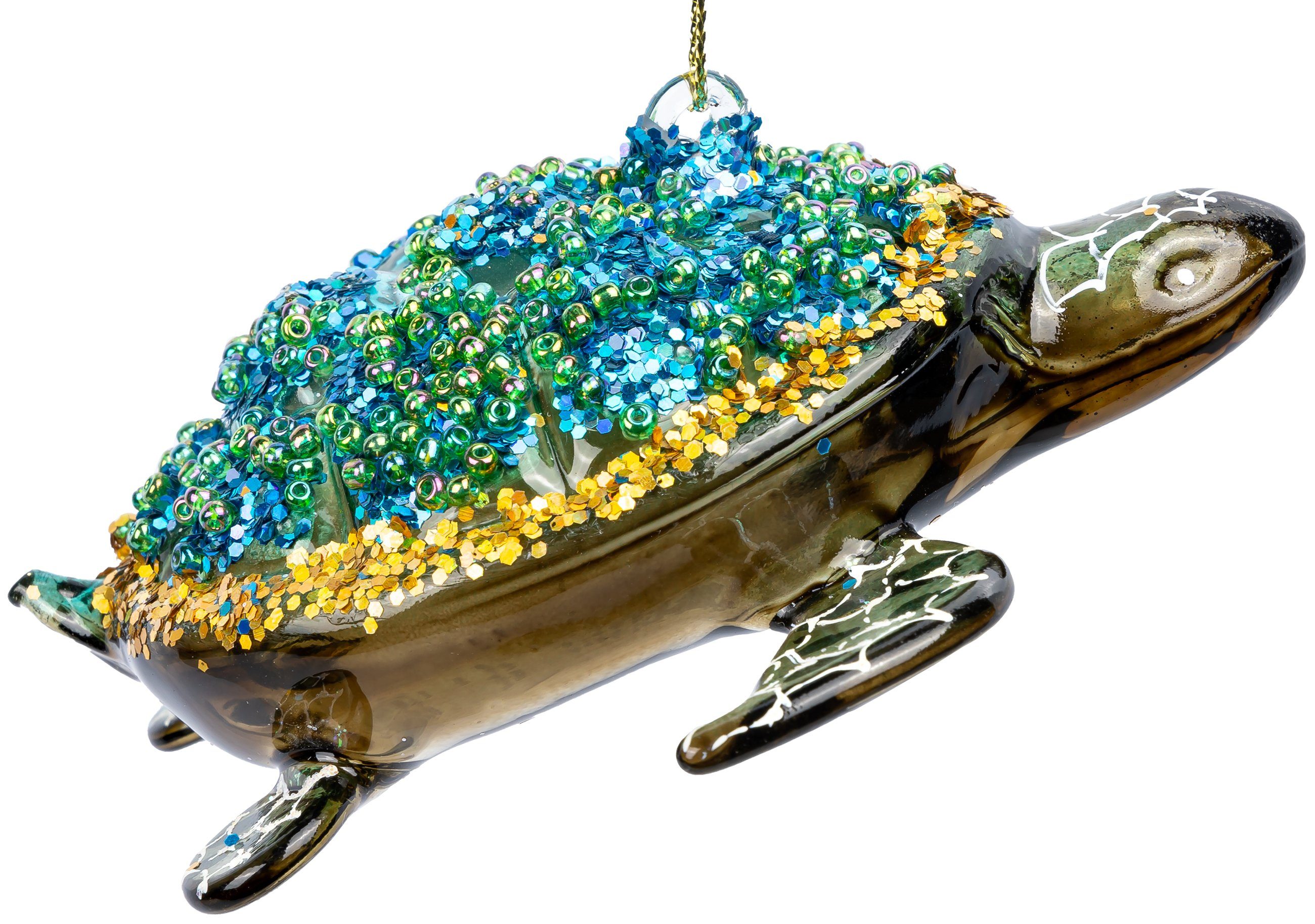 SIKORA Weihnachtsbaumkugel Wasserschildkröte besondere Weihnachtskugel Glas günstig online kaufen
