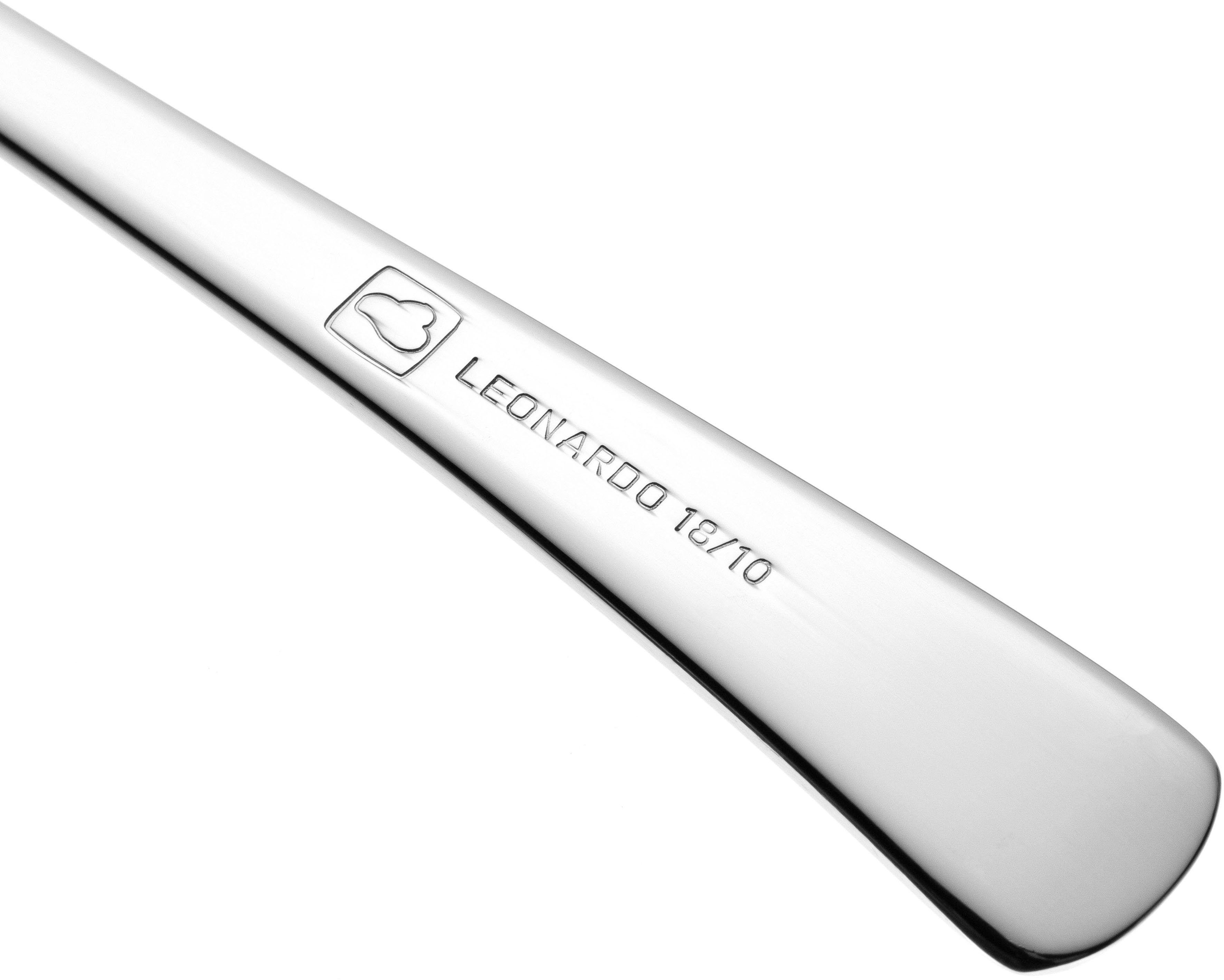 LEONARDO Kinderbesteck BAMBINI (4-tlg), 1 Personen, Edelstahl 18/10, Krokodil, Elefant, Löwe