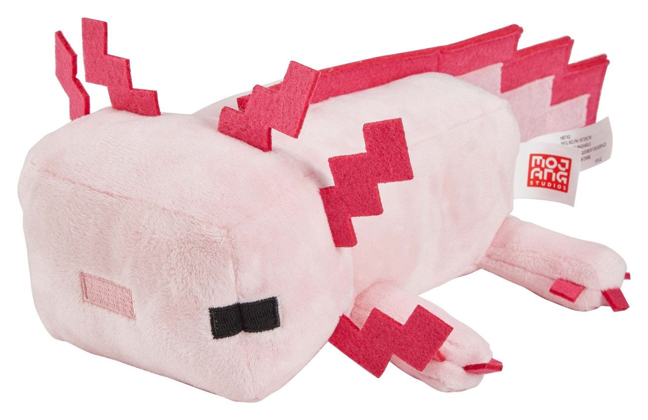 Mattel® Plüschfigur Minecraft Plüschfigur Axolotl 20 cm
