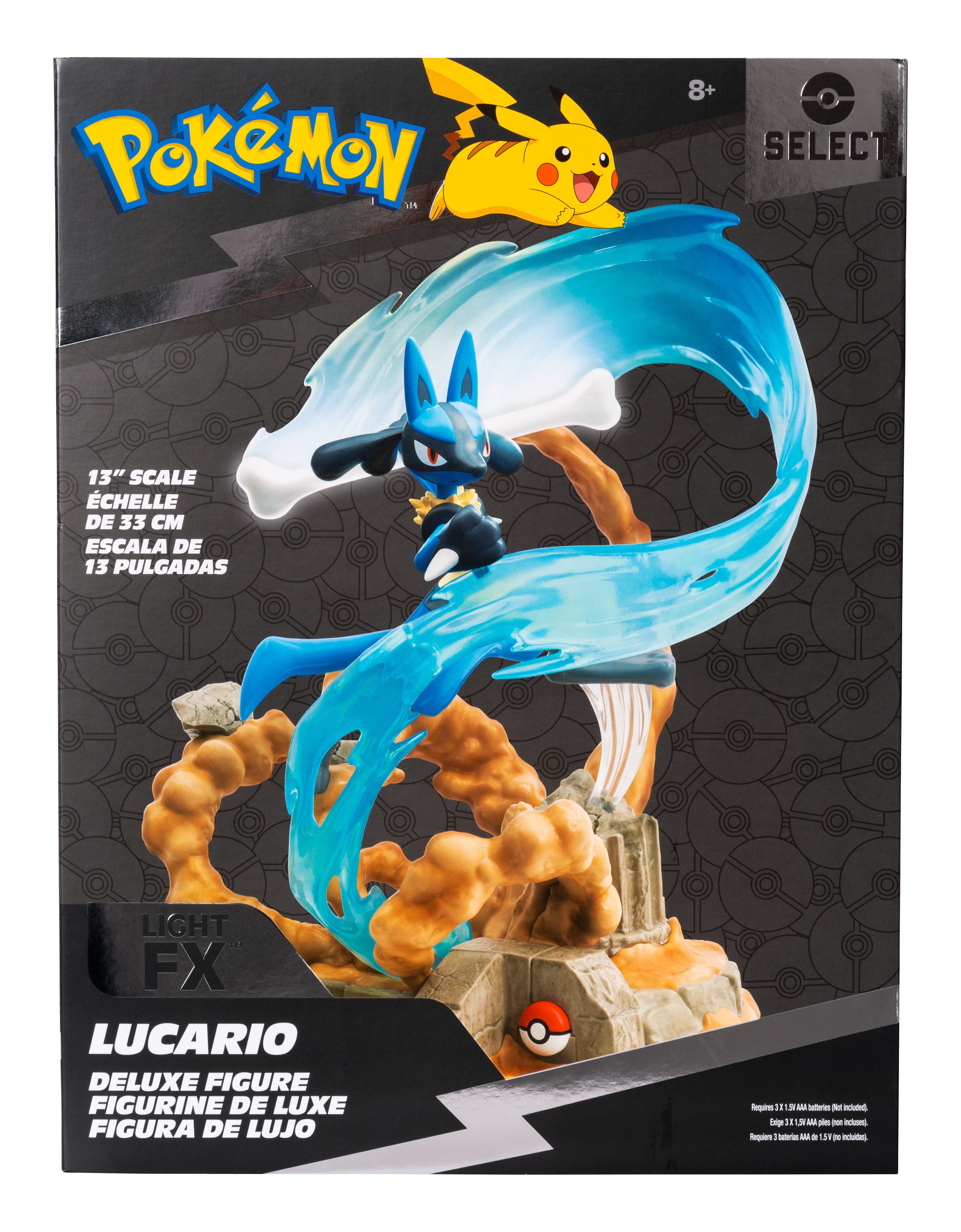Jazwares Sammelfigur Pokémon - Deluxe Statue Lucario (NEU & OVP)