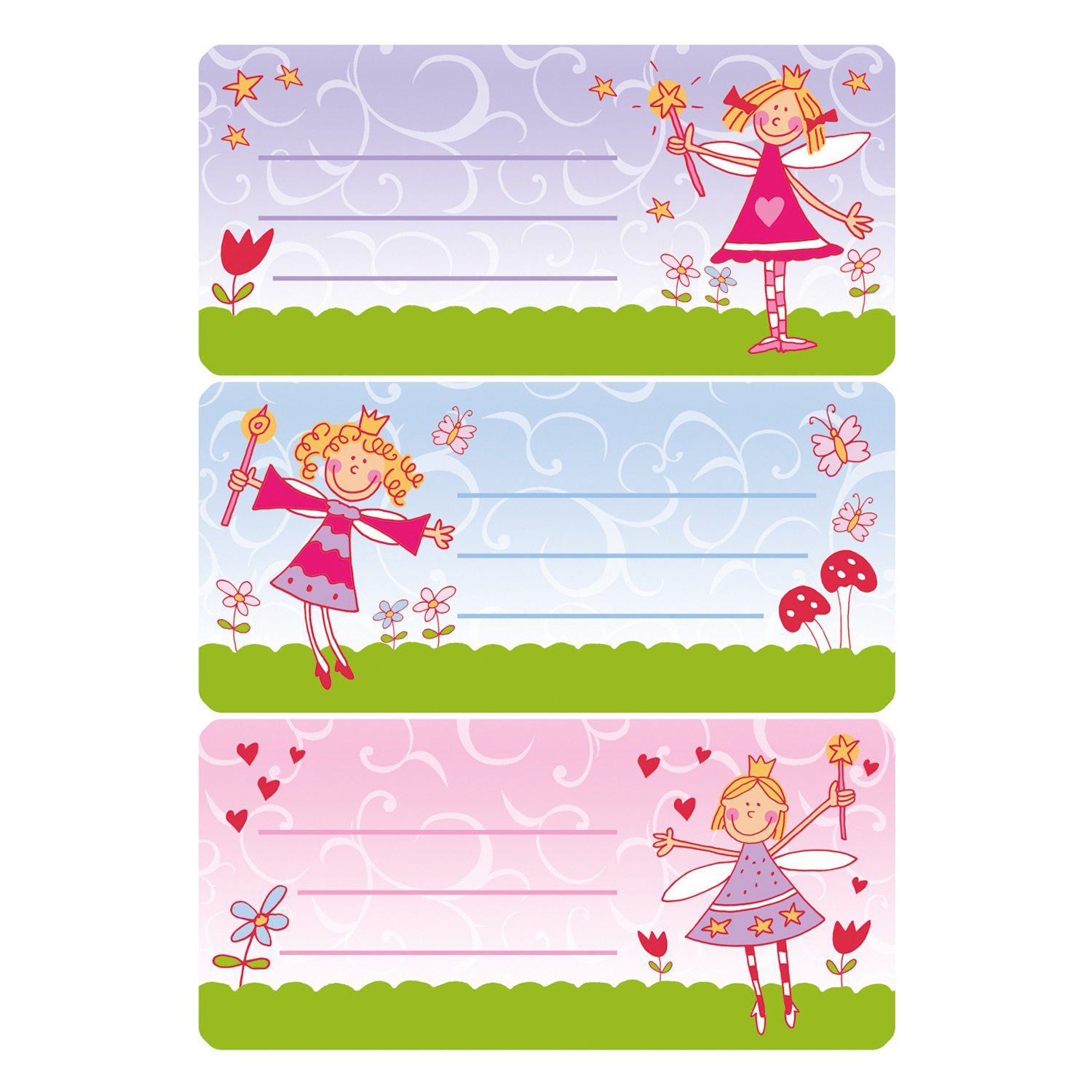 HERMA Etiketten HERMA Buchschild 76x35 mm 6 Stück Prinzessin