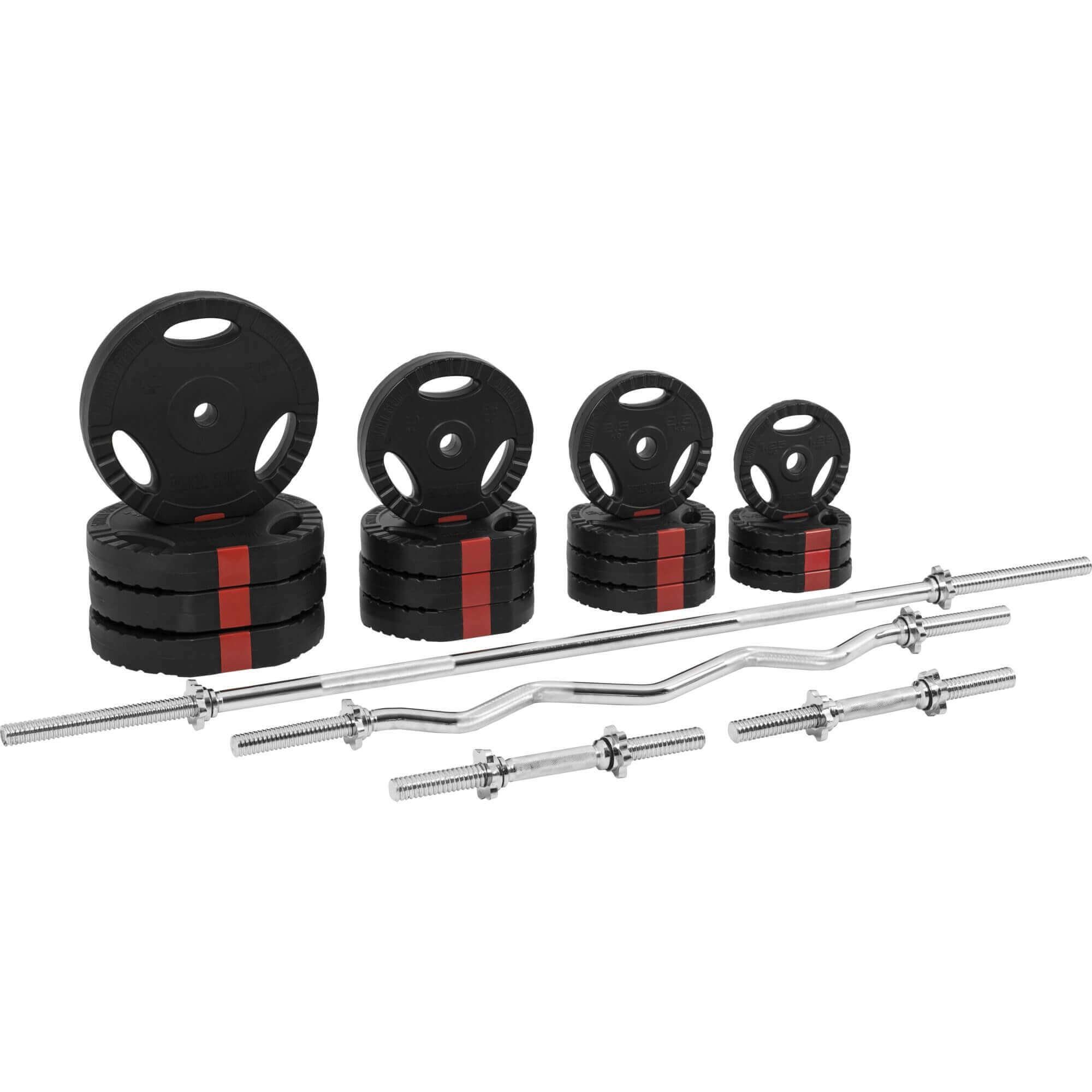 GORILLA SPORTS Hantel-Set Hantelset Kunststoff Gripper 100 kg