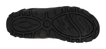 Geox UOMO SANDAL STRADA C Sandale, Sommerschuh, Klettschuh, Outdoorsandale, mit Lederfußbett