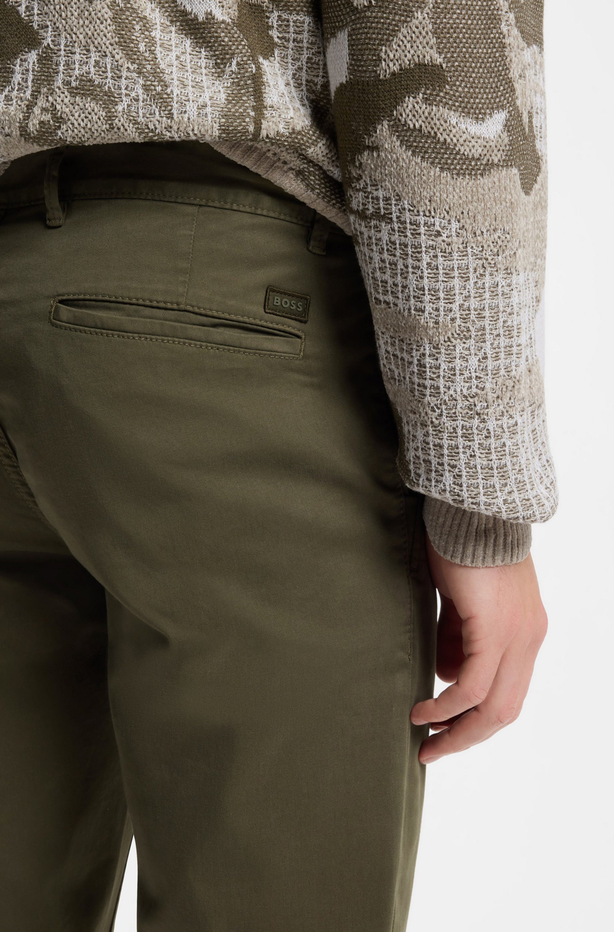 BOSS ORANGE Chinohose slim mit Gesäßtaschen