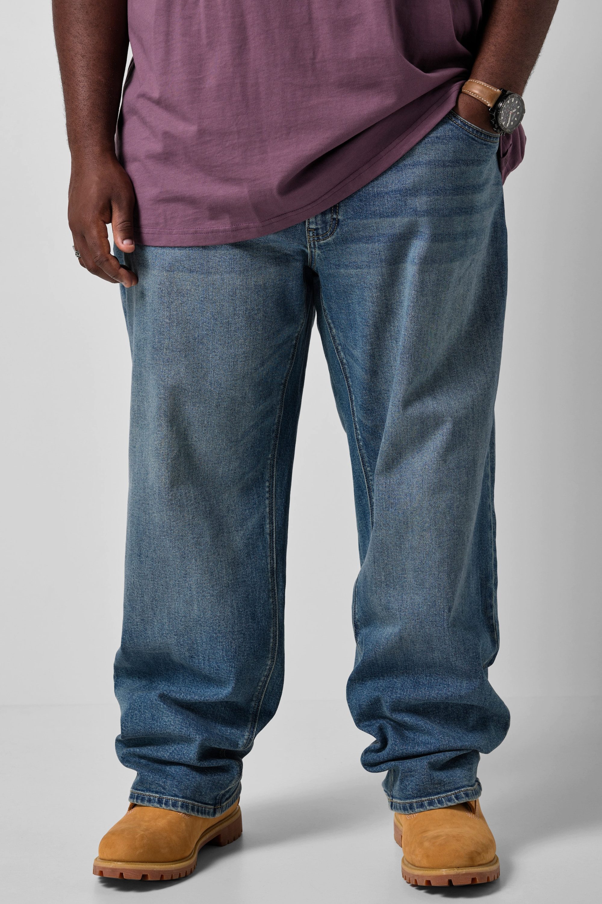 STHUGE 5-Pocket-Jeans Jeans Baggy Fit 5-Pocket Vintage Look bis 72