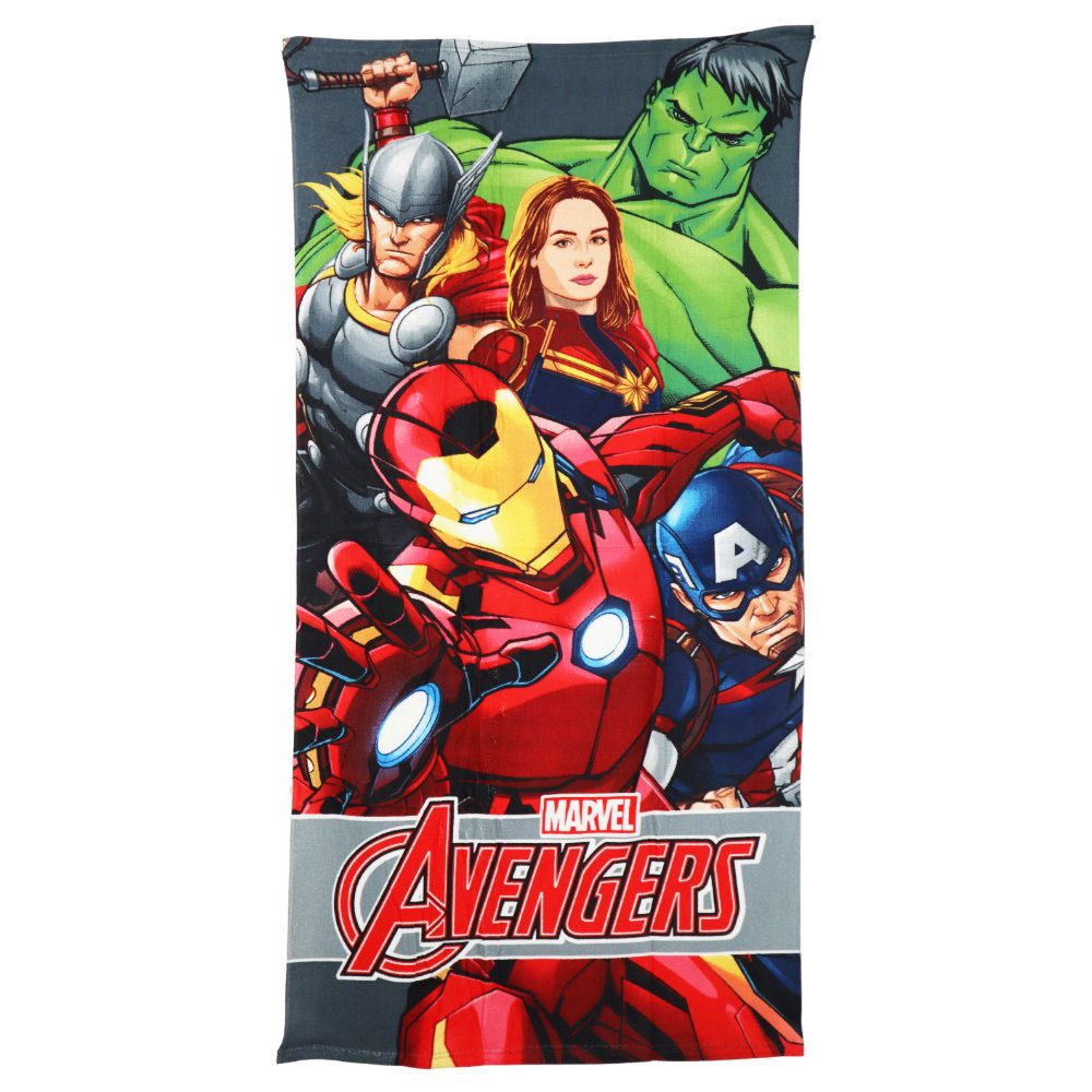 MARVEL Strandtuch Marvel Avengers Mikrofaser Strandtuch Badetuch XL 70x140 cm