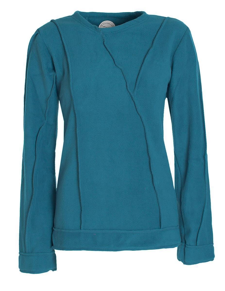 Vishes Fleecepullover Damen warmer Winterpullover Fleecepullover günstig online kaufen