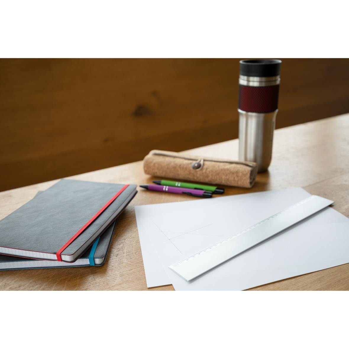 elasto Lineal Lineal aus Aluminium 30 cm in silber
