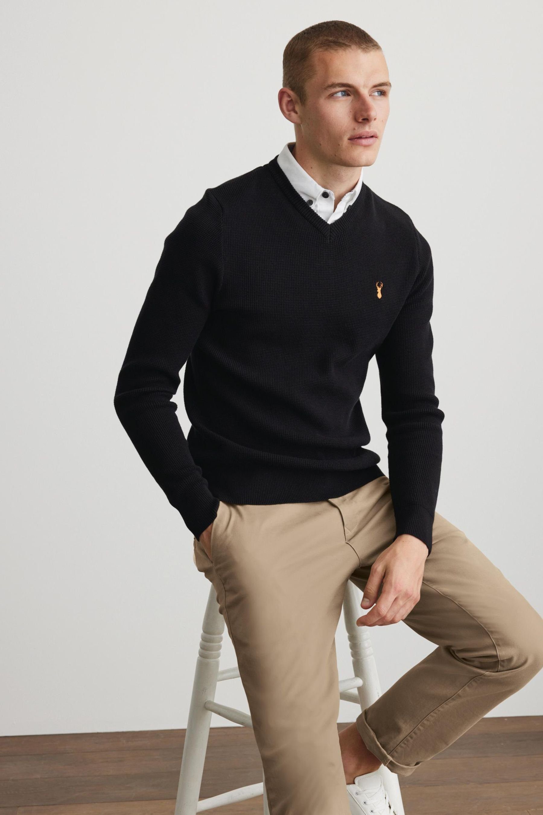 Next 2-in-1-Pullover Pullover mit Hemdkragen (1-tlg)