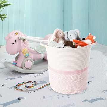 Juoungle Aufbewahrungskorb Wäschekorb, großer Spielzeugaufbewahrungskorb für das Kinderzimmer
