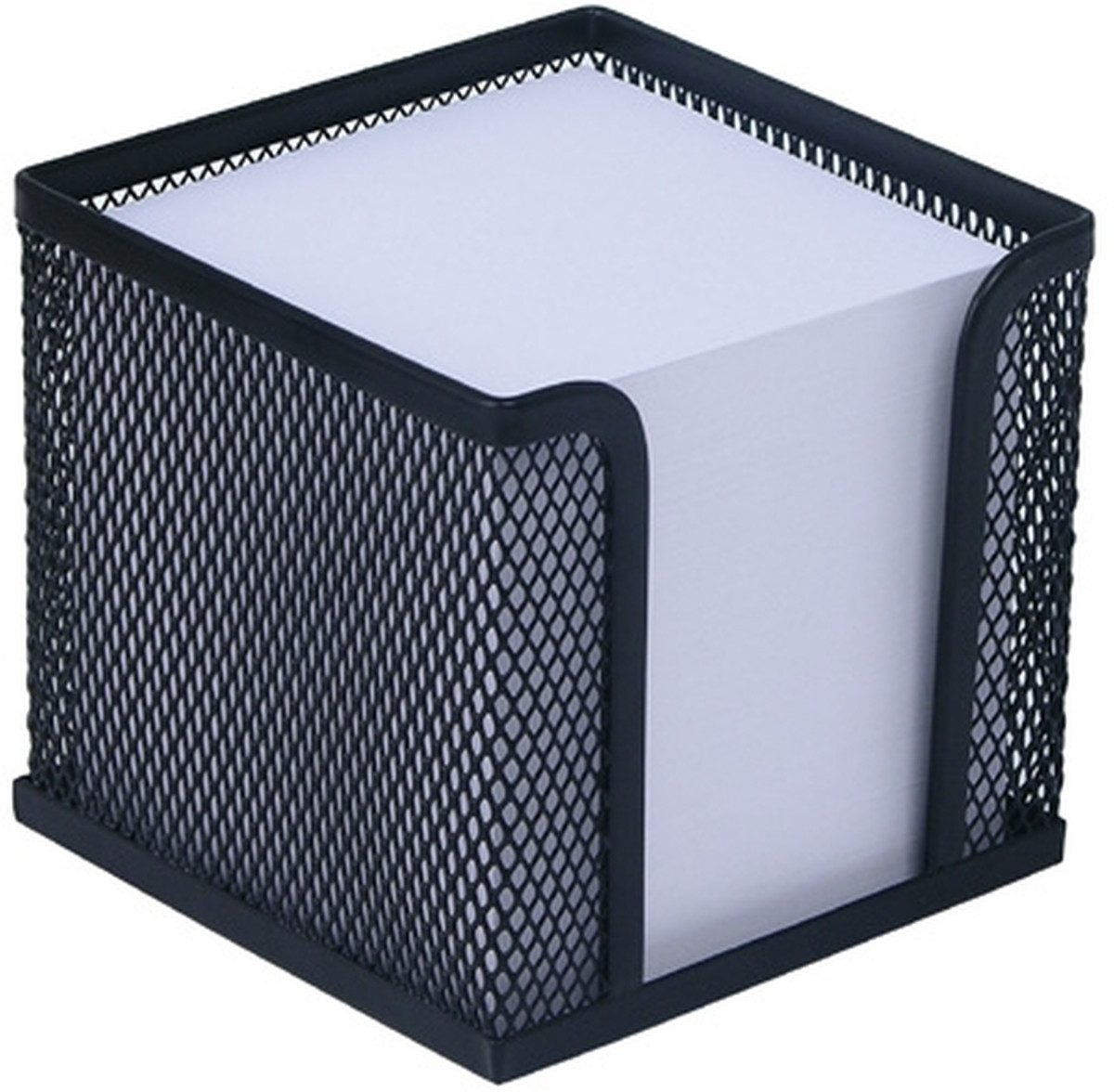 Notizzettel Zettelbox Office 10x10x10cm schwarz
