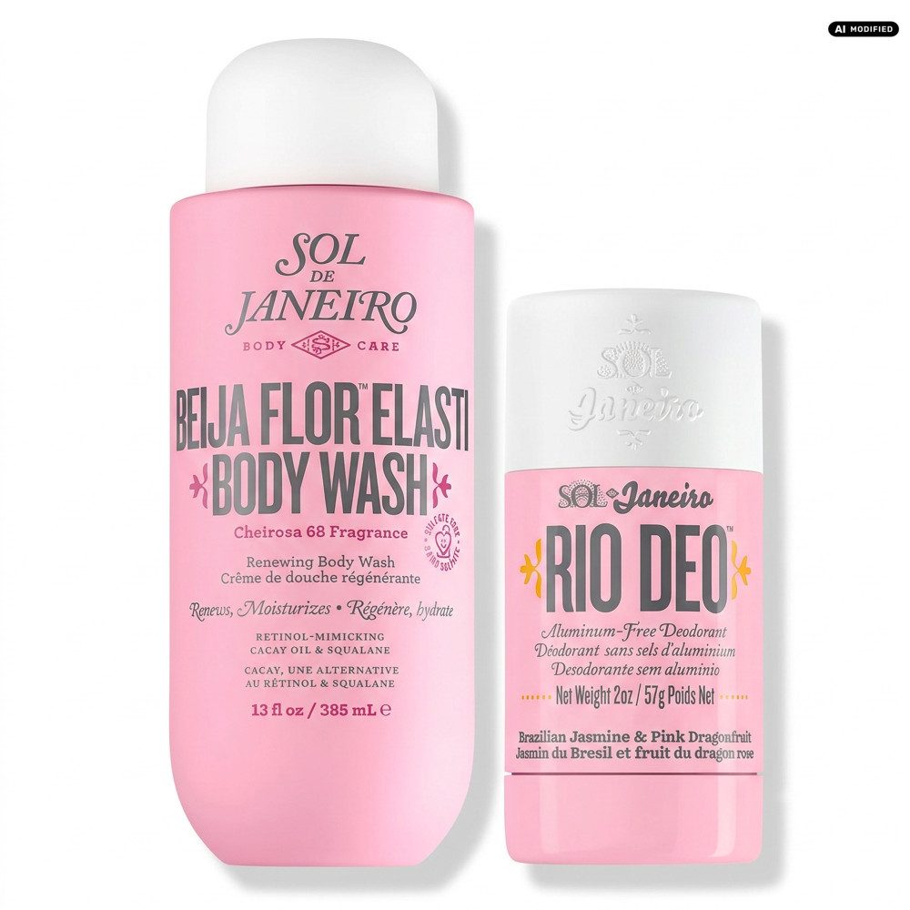 Sol de Janeiro Körperpflegemittel Sol de Janeiro Beija Flor Body Wash und Rio Deo Stick Pflege Duo, Körperreinigung und Deo in einem abgestimmten Pflege Duo