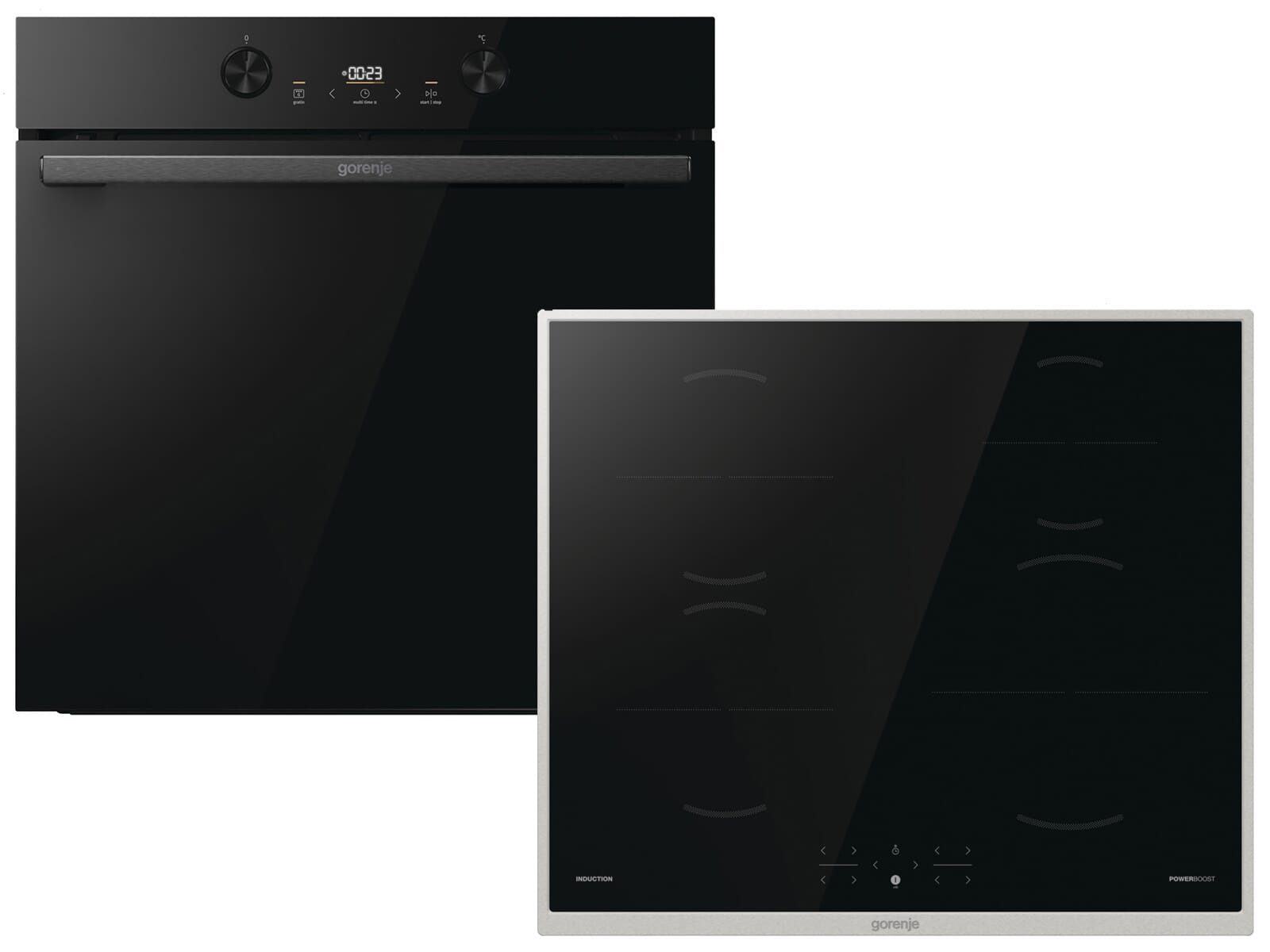 GORENJE Backofen-Set, mit kein Auszug vorhanden, Pyrolyse-Selbstreinigung, Timer, TouchControl-Bedienung