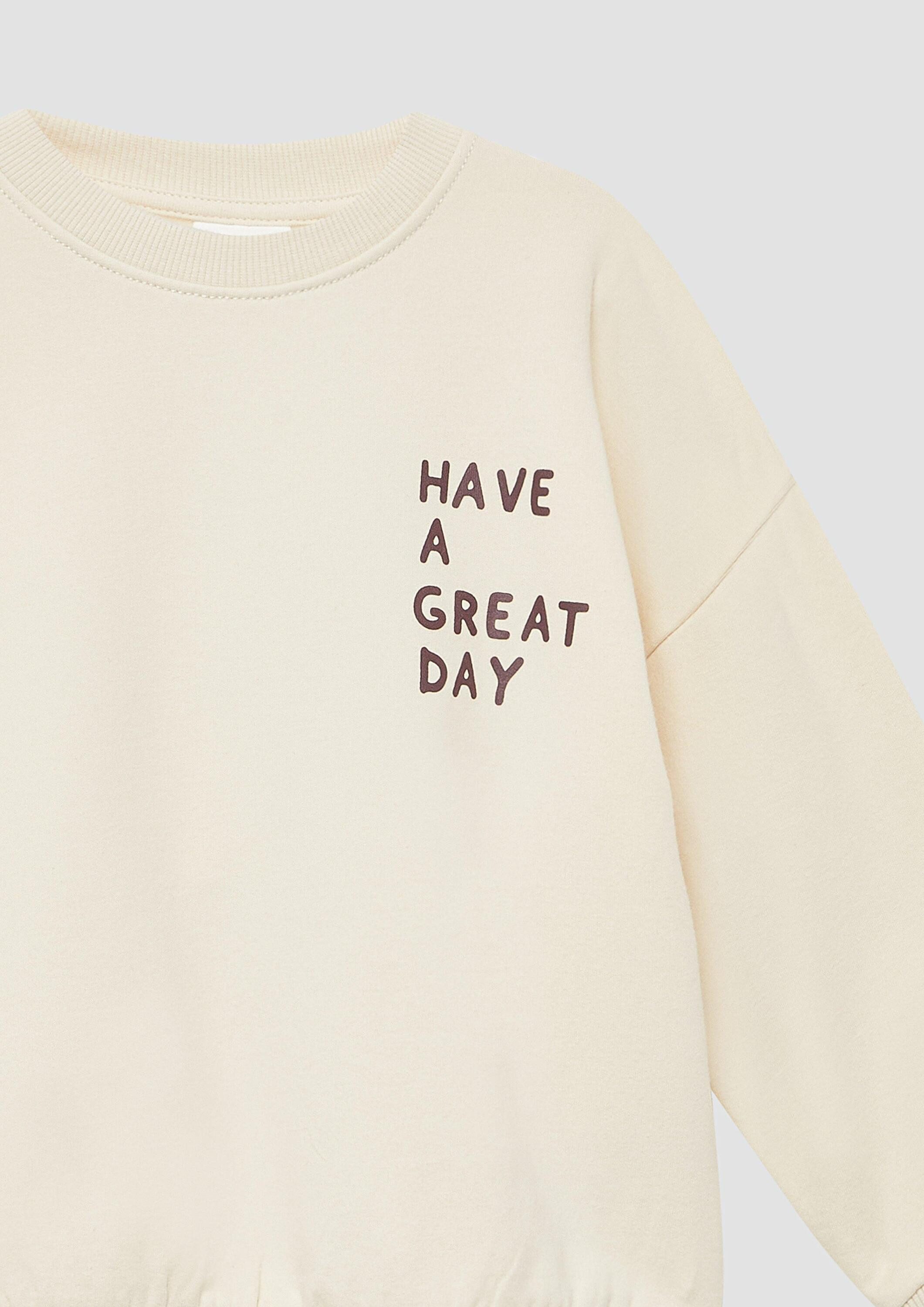 s.Oliver Sweatshirt Sweatshirt Oversized Sweatshirt mit Rückenprint und kuscheliger Innenseite