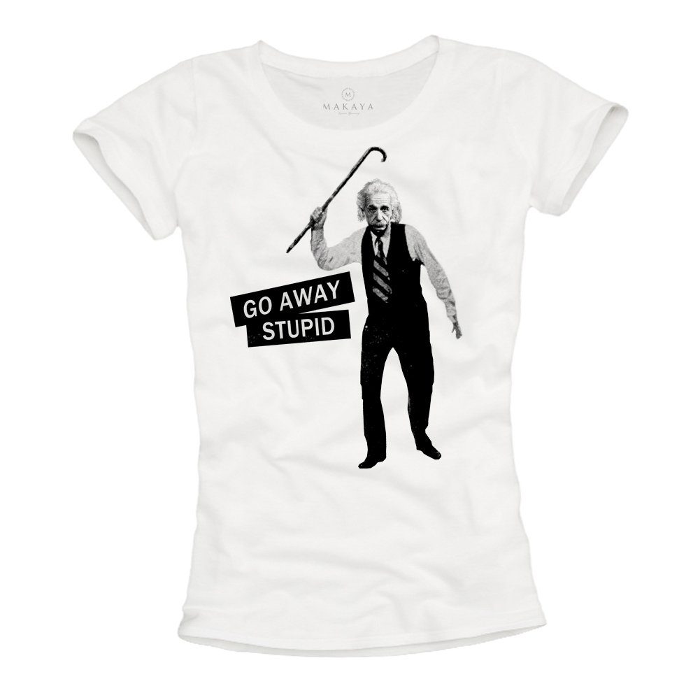 MAKAYA TShirt Damen Coole Lustige Sprüche Shirts Frauen Sommer Top