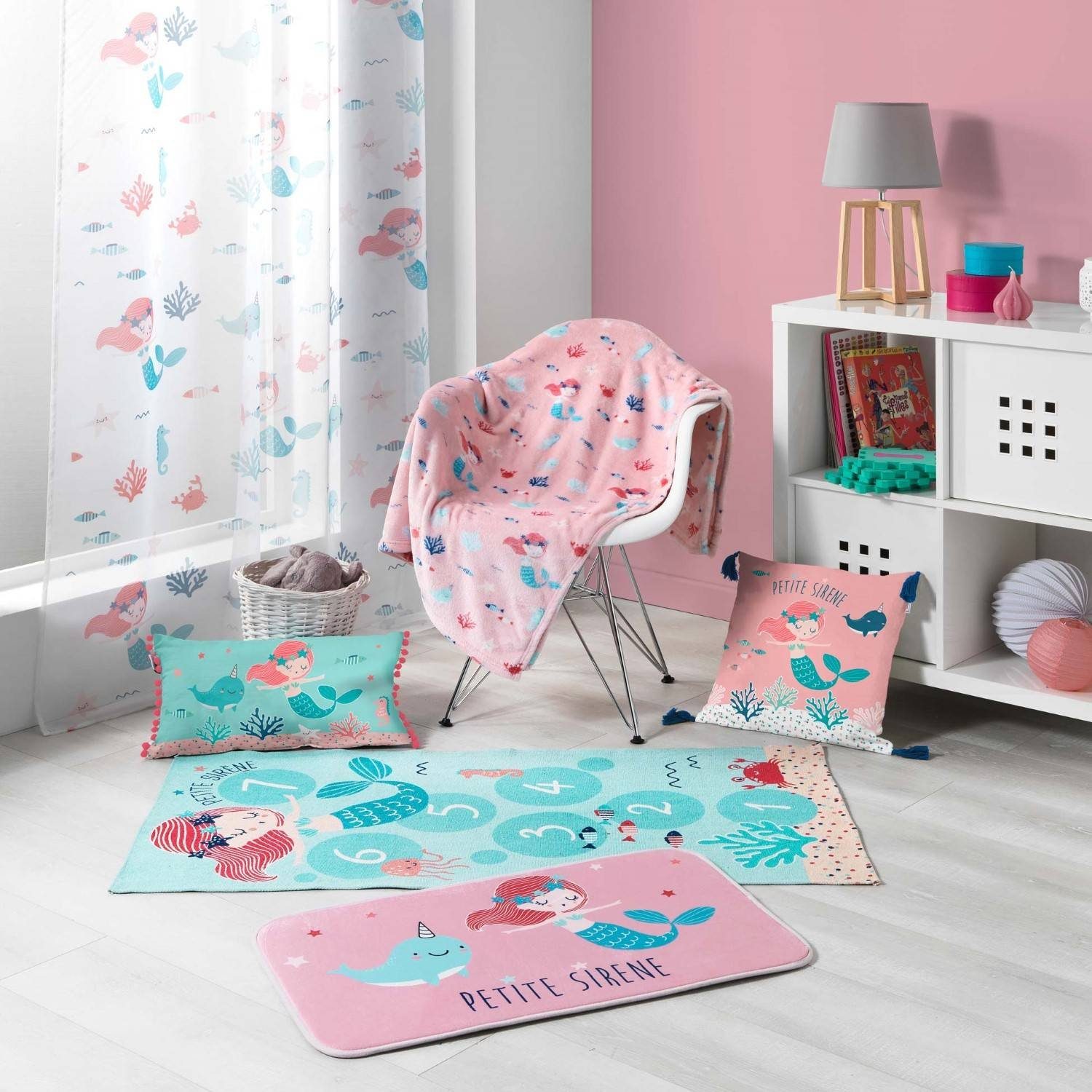 Douceur d'intérieur Kinderteppich Kinderteppich PETITE SIRENA, 45 x 75 cm, rechteckig