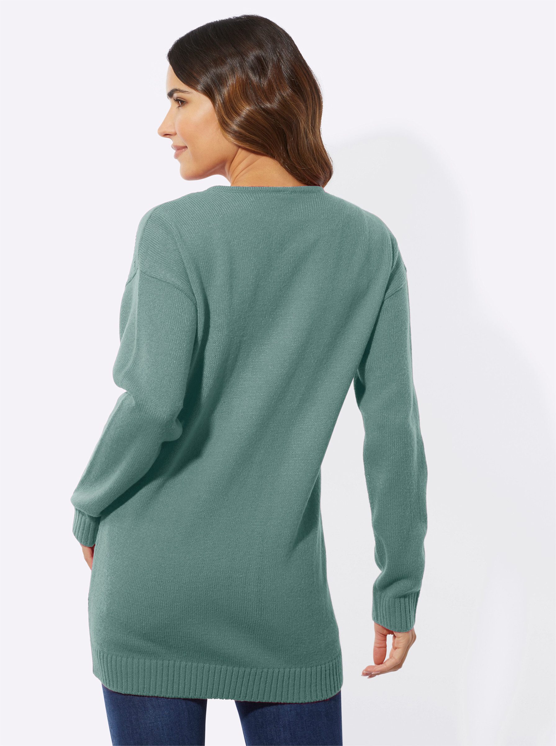 Sieh an! Strickpullover Longpullover günstig online kaufen