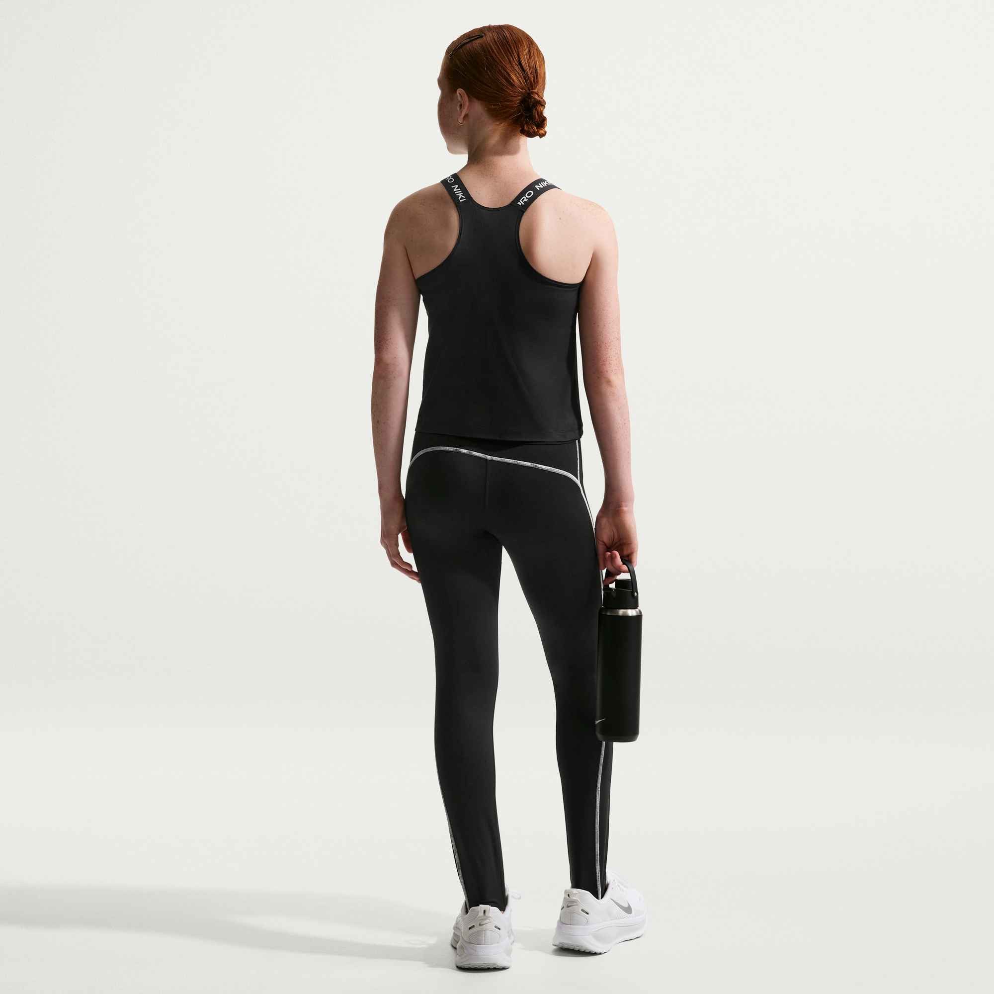 Nike T-Shirt Nike Pro Big Kids' (Girls) Dri-FIT Tank Top für Teens, mit Rundhalsausschnitt, aus Polyester und Elasthan