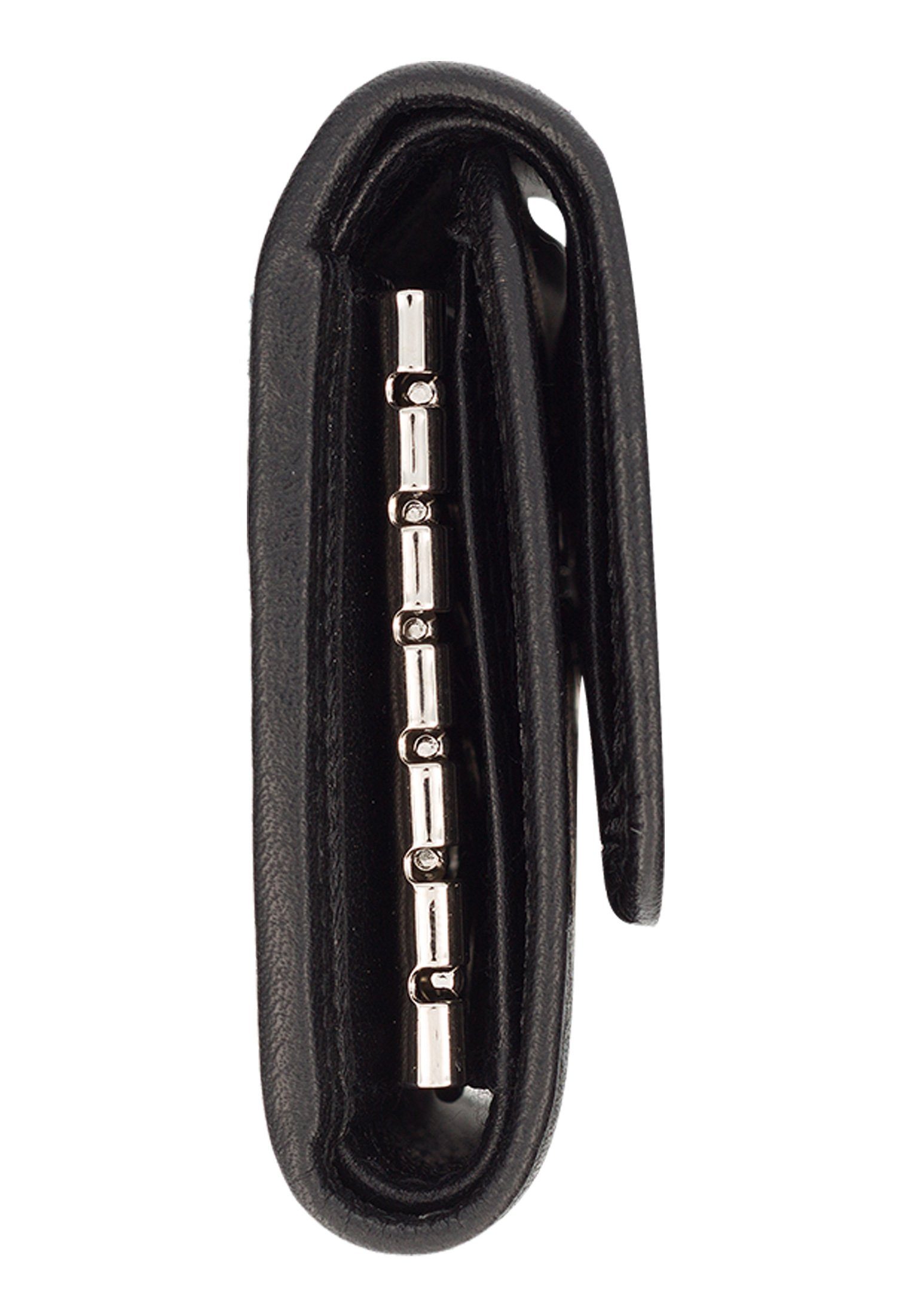 Braun Büffel Schlüsseltasche GOLF 2.0 mit sicherem Schlüsseletui und Key Verschluss schwarz, Hooks praktischem
