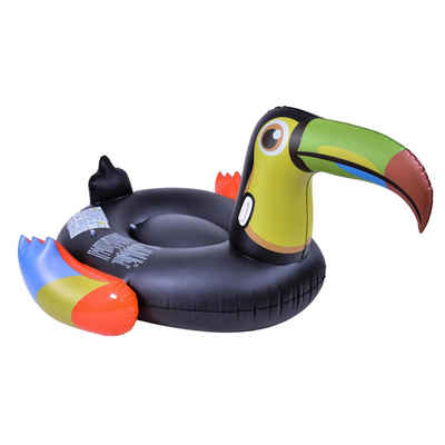 SunClub Schwimmtier »Pooltier Tukan 128x104x60 cm«, Tukan aufblasbar, Lufttier für den Pool oder Strand, Wasserspielzeug