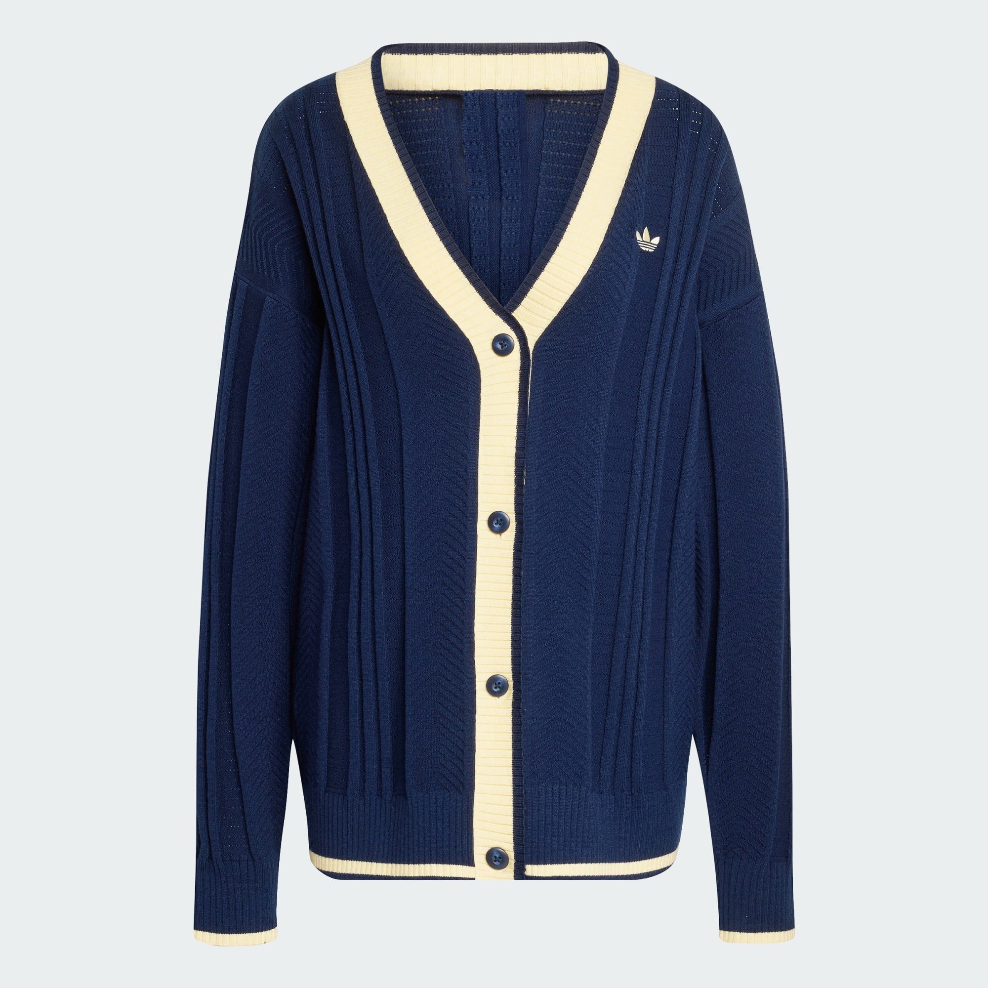 adidas Originals Cardigan ZOPFMUSTER-STRICKJACKE (1-tlg)