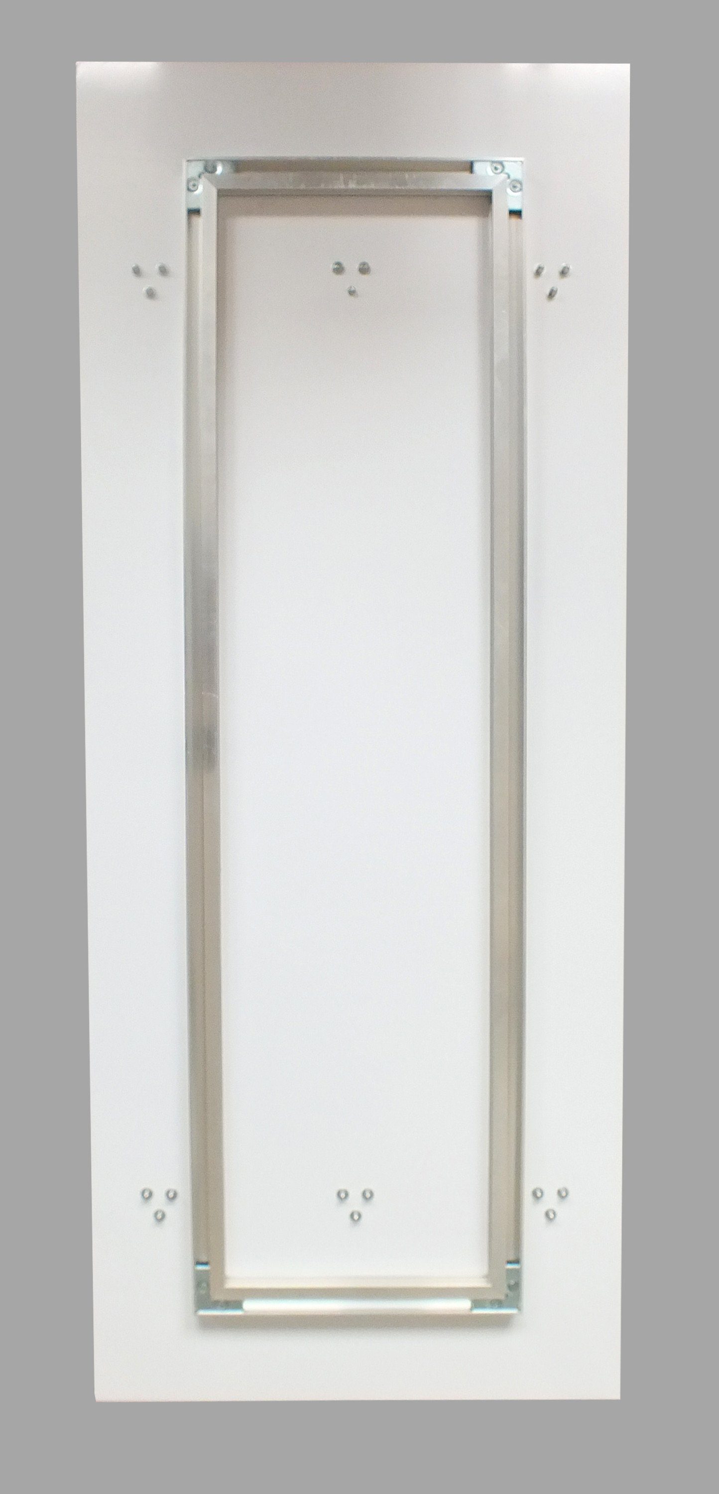 queence Wandgarderobe Edelstahlhaken aus - Koi - - Acrylglas Karpfen hochwertigem 50x120 mit (1 Garderobe Fisch - cm St)