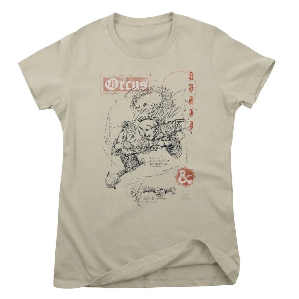 DUNGEONS & DRAGONS T-Shirt D&D Orcus Sketch Girly Tee