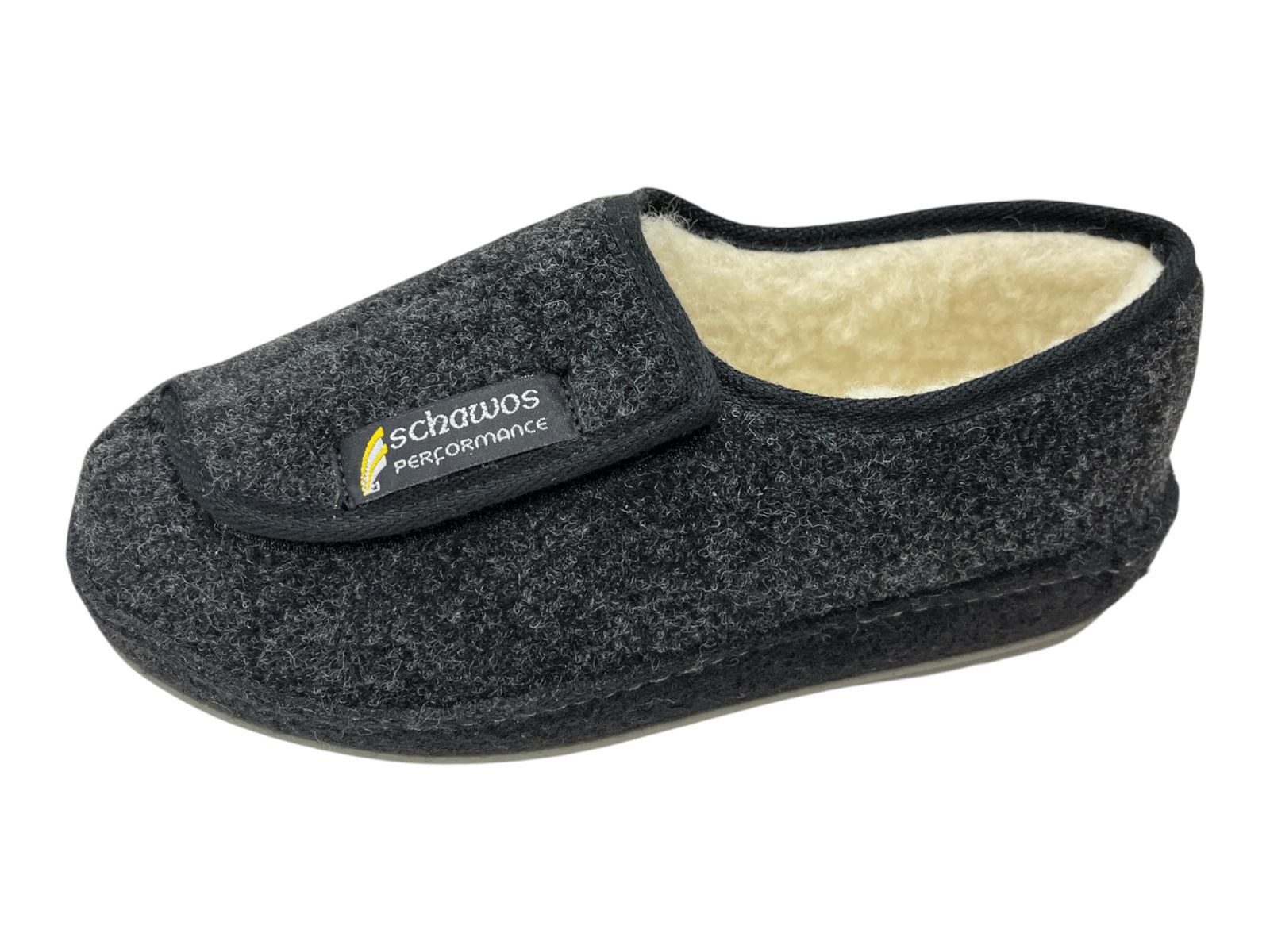 SCHAWOS Schawos Herren Hausschuh 6072-1 schwarz Hausschuh