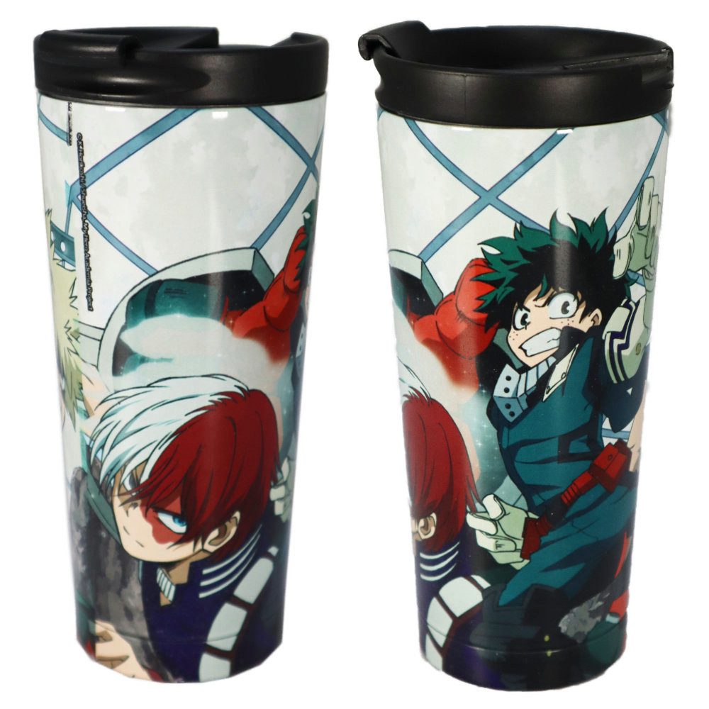 MY HERO ACADEMIA Thermobecher Anime MY HERO ACADEMIA Edelstahl Thermo Kaffeebecher, Edelstahl, doppelwandig Becher 425 ml