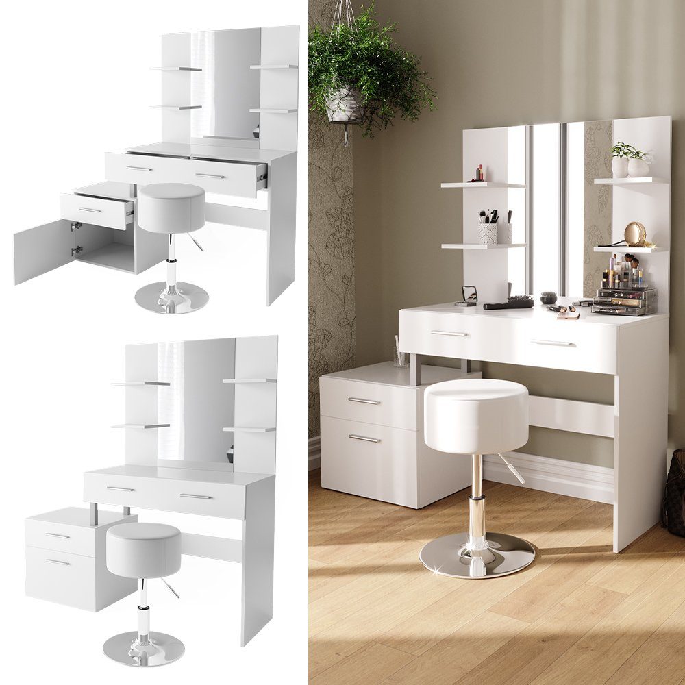 Vicco Schminktisch Maria, Weiß, 132 cm günstig online kaufen