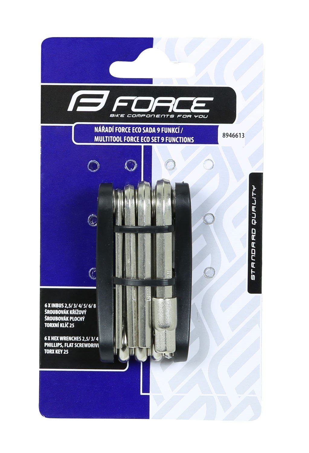 Fahrradwerkzeugset FORCE ECO multitool 9erSET FORCE