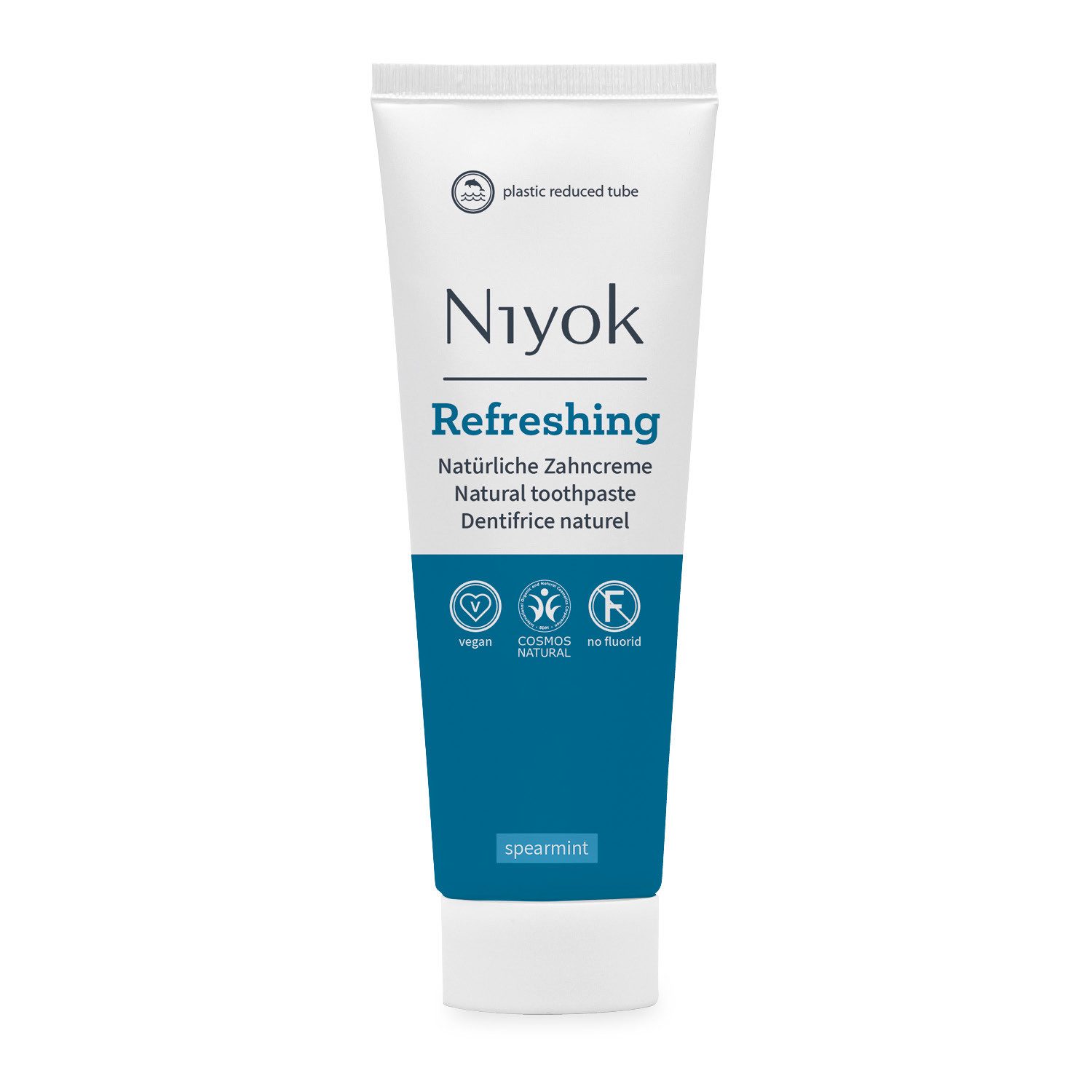 Niyok Zahnpasta Remineralisierende Zahnpflege – Vegan & Ohne Fluorid, (Spar-Set, 1-St) Plastikreduzierte Tube, Ohne Fluorid & Vegan