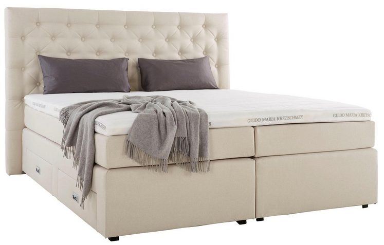 GMK Home and Living Boxspringbett Aivi - beige