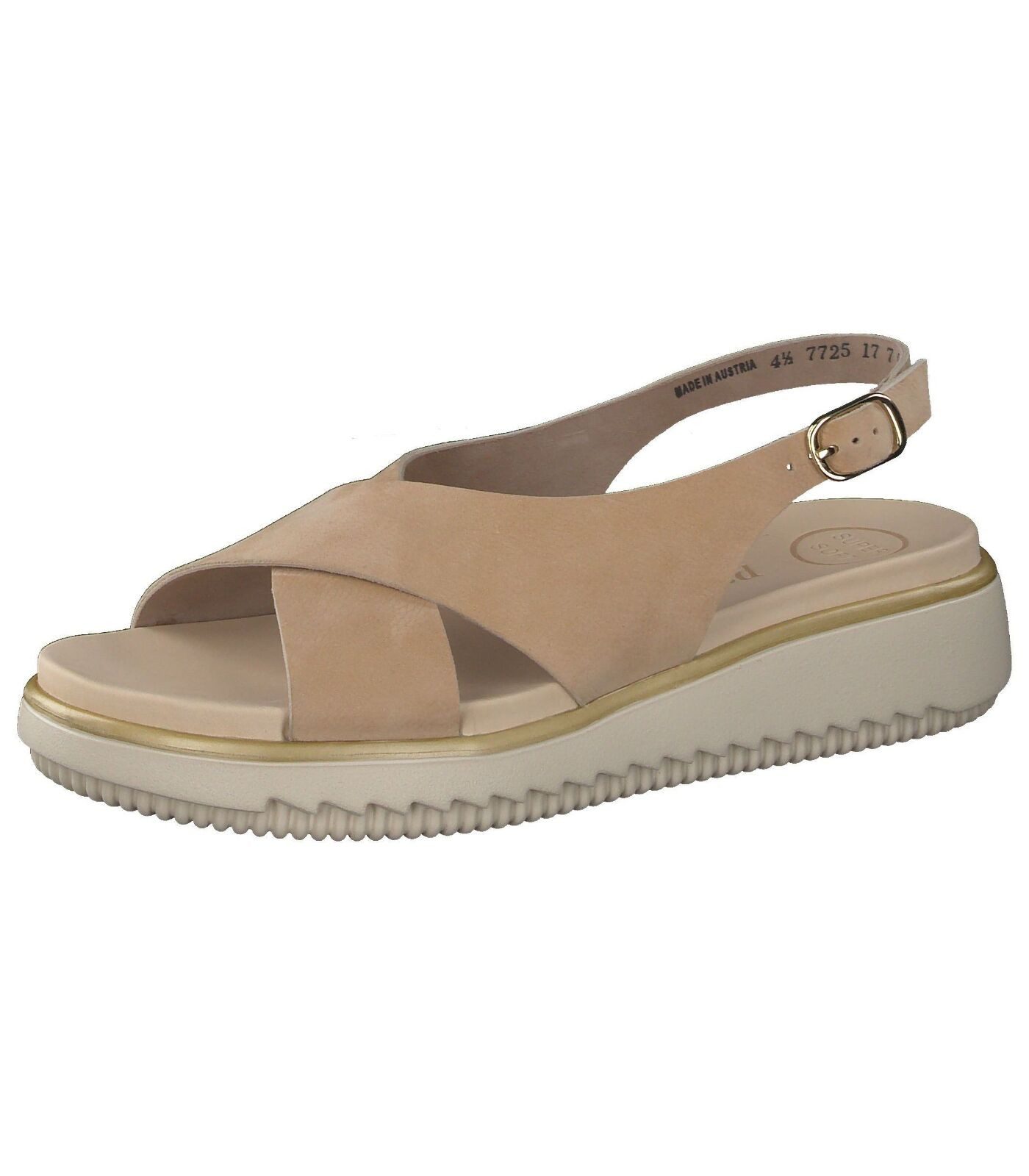 Sandali Paul Green 6096-087 In Pelle Liscia Bianca – Donna, Plantare Morbido, Suola Flessibile, Made In Europe