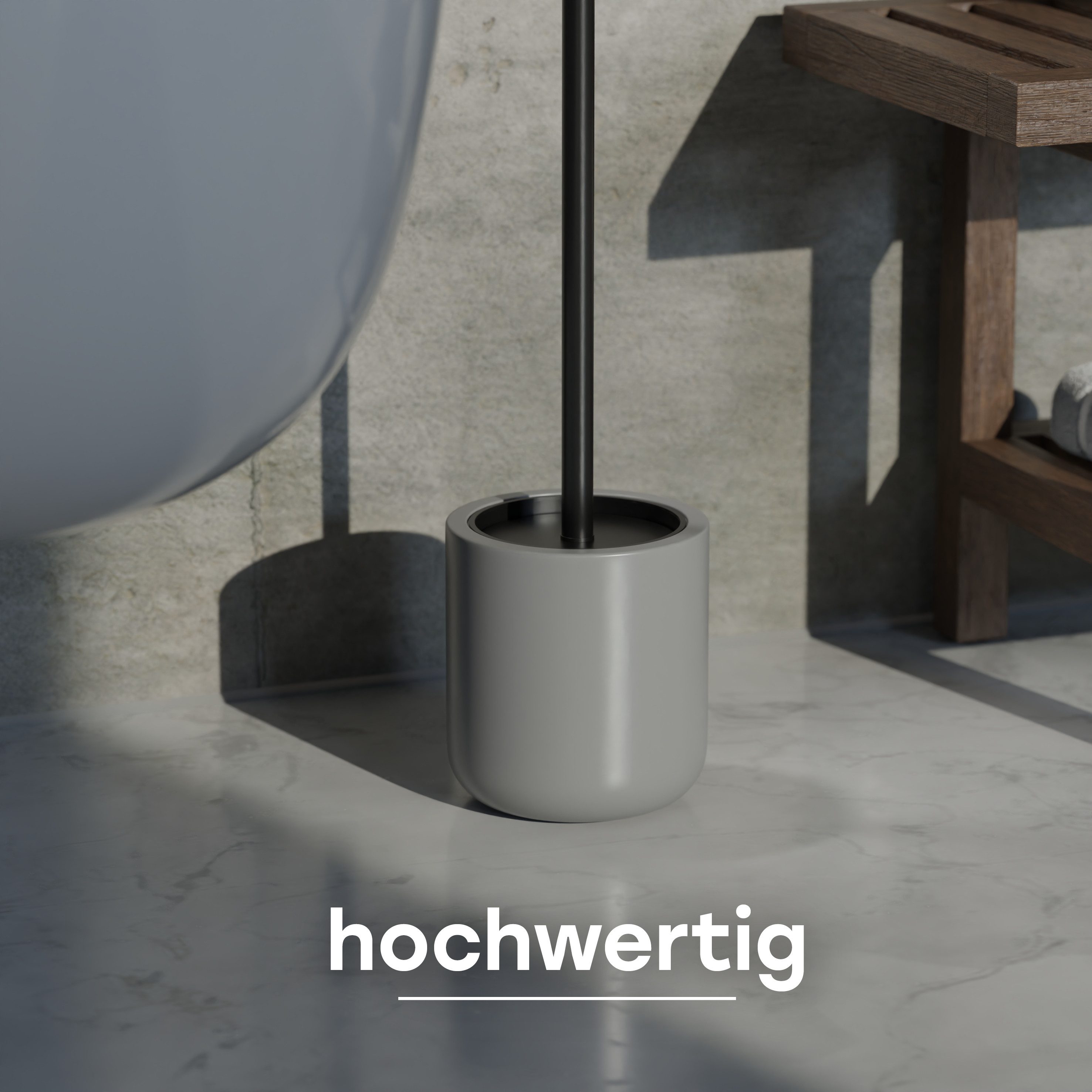 SAVEGA WC-Reinigungsbürste SAVEGA - elegante Klobürste Edelstahl Silikon, Toilettenreinigung, (Packung, 2-tlg), Antibakterieller Silikon-Bürstenkopf,Rostfreier Edelstahlgriff