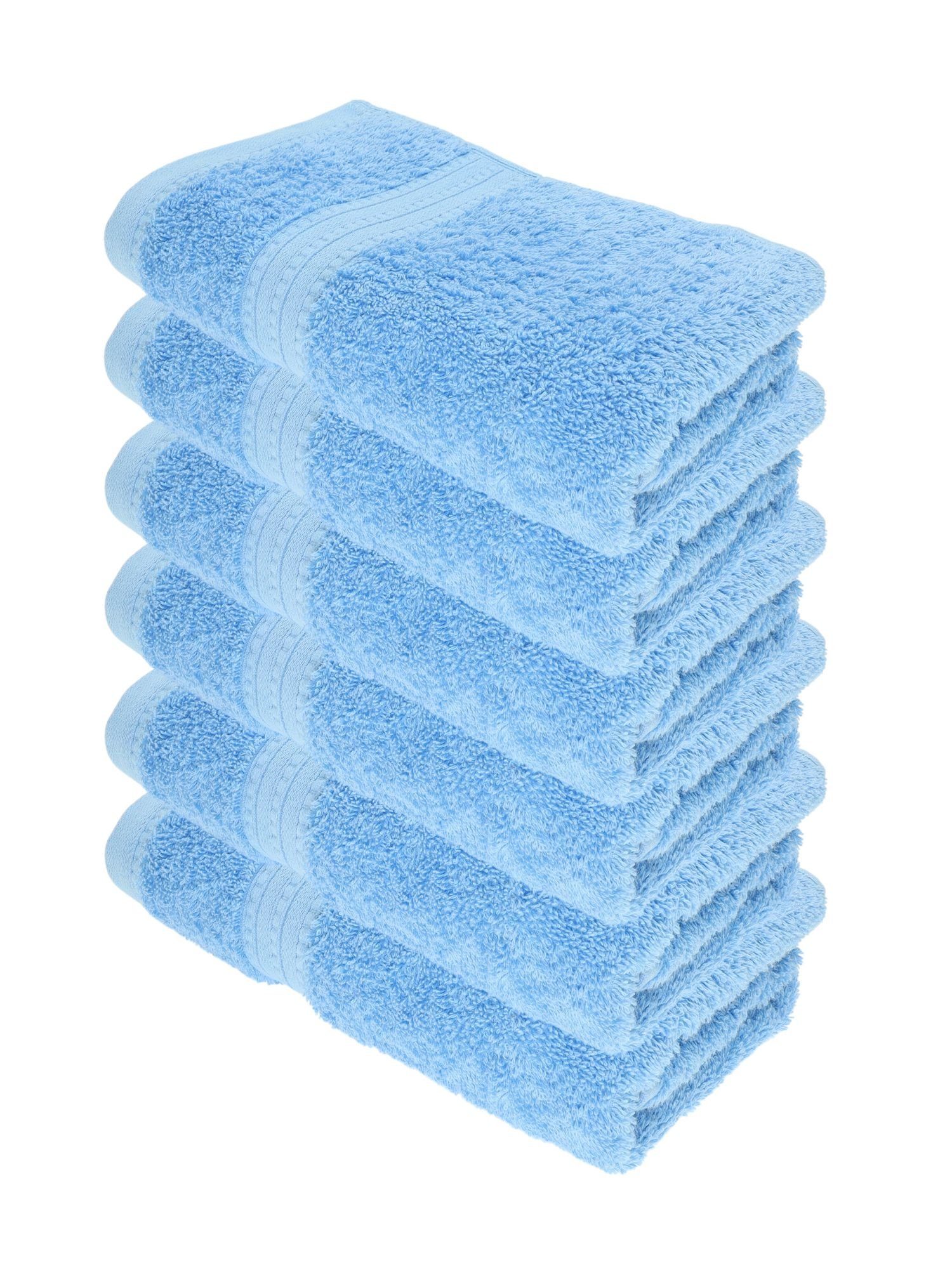 Julie Julsen Handtücher 6-Handtücher-Himmelblau, Bio-Baumwolle (6-St) günstig online kaufen