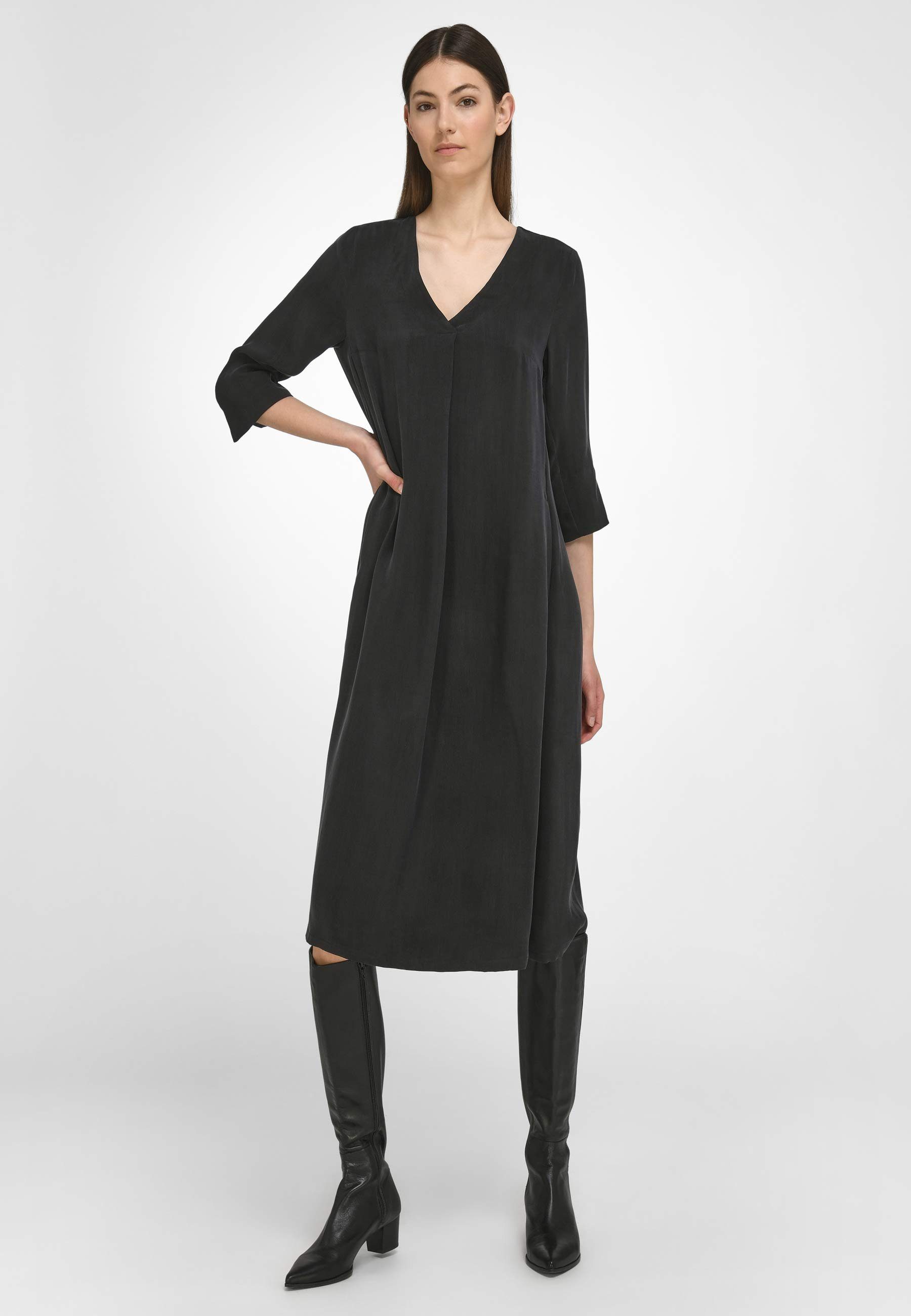tRUE STANDARD Maxikleid Evening Dresses Ton-in-Ton-Nähte BLACK