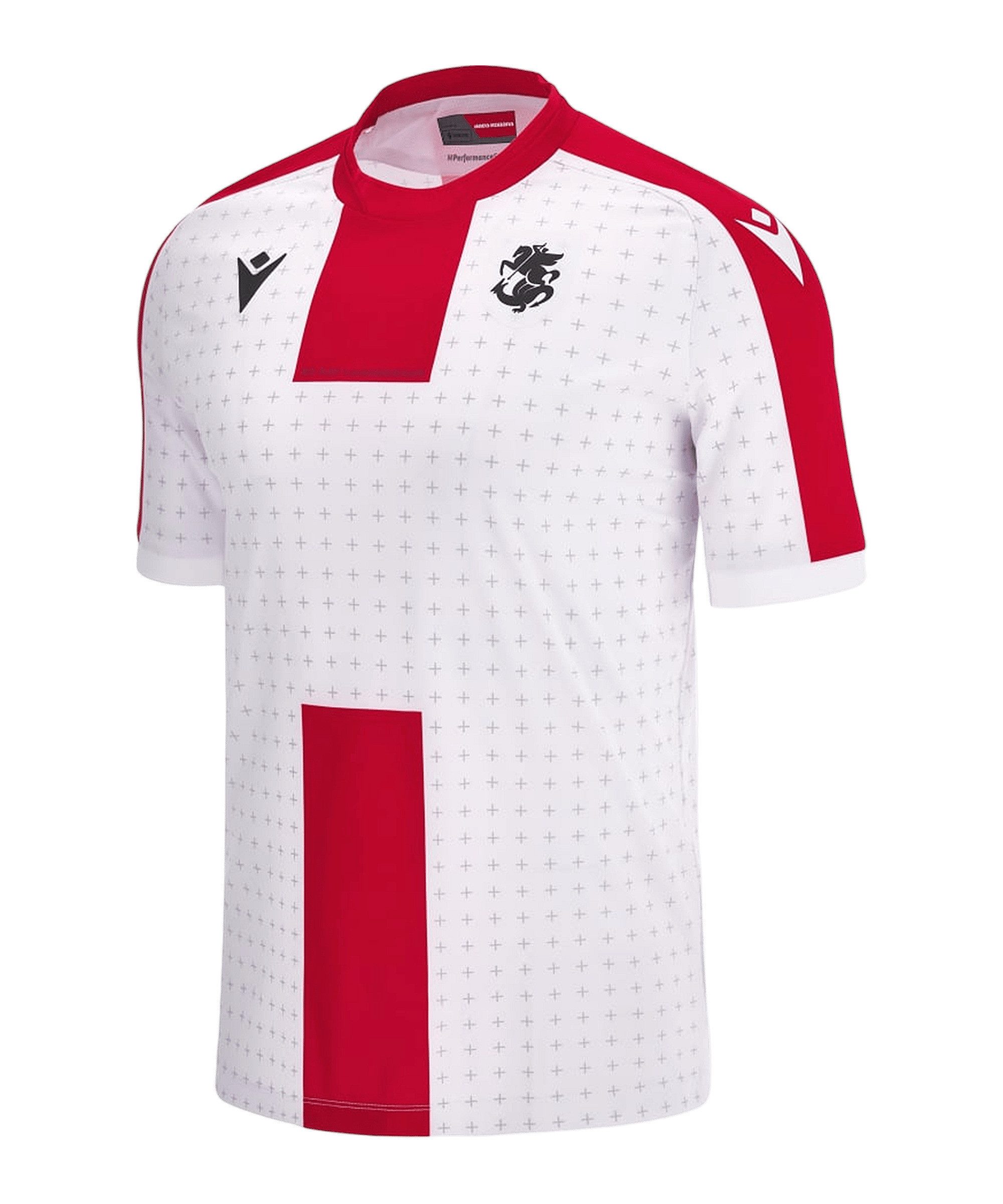 Macron Fußballtrikot Macron GFF Georgien Trikot Home EM 2024 Europameisterschaft
