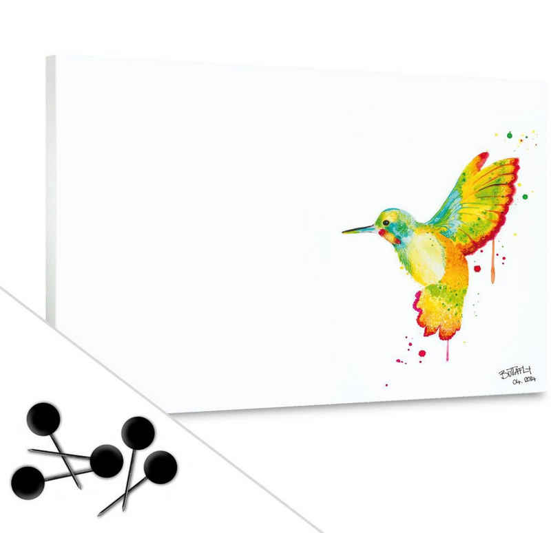 Wall-Art Poster Kolibri inkl. 5 Pinnnadeln, Vögel (1 St), Poster ohne Bilderrahmen