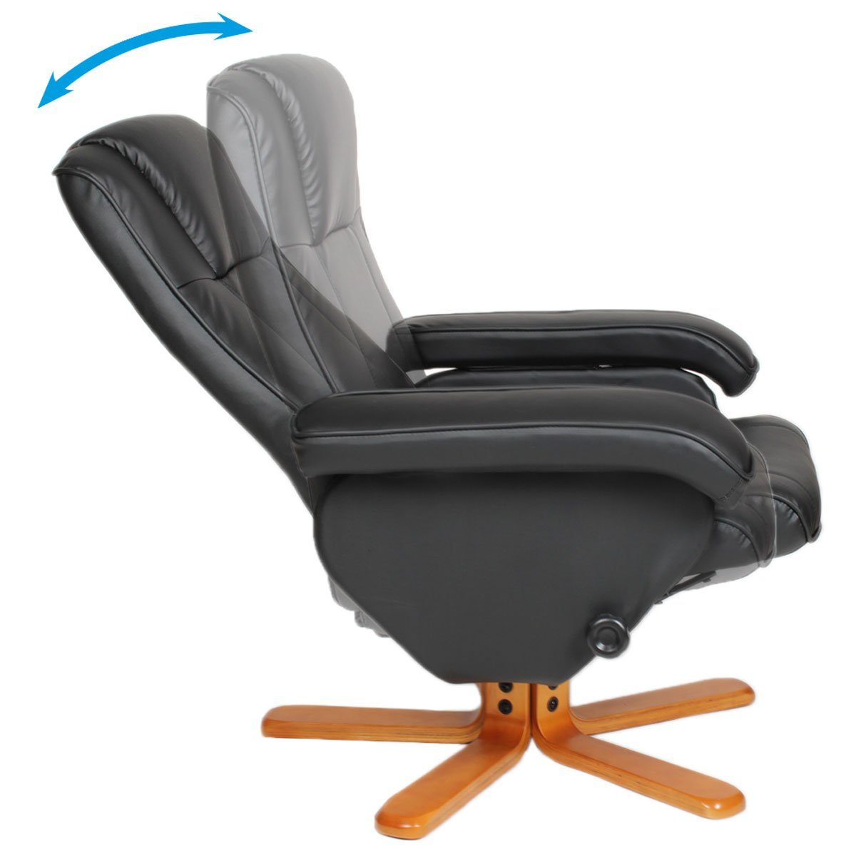 SVITA Relaxsessel CHARLES (Set, 2-St., Relaxsessel mit Hocker), 360° drehba günstig online kaufen