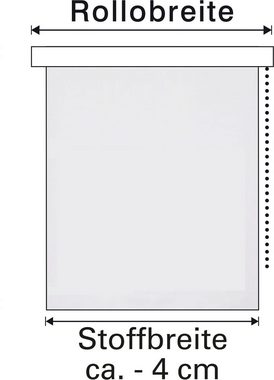 Doppelrollo Easyfix Doppelrollo, Gardinia Exklusiv, halbtransparent, Klemmträger mit Feststellschraube, Rollo vormontiert auf Montageschiene