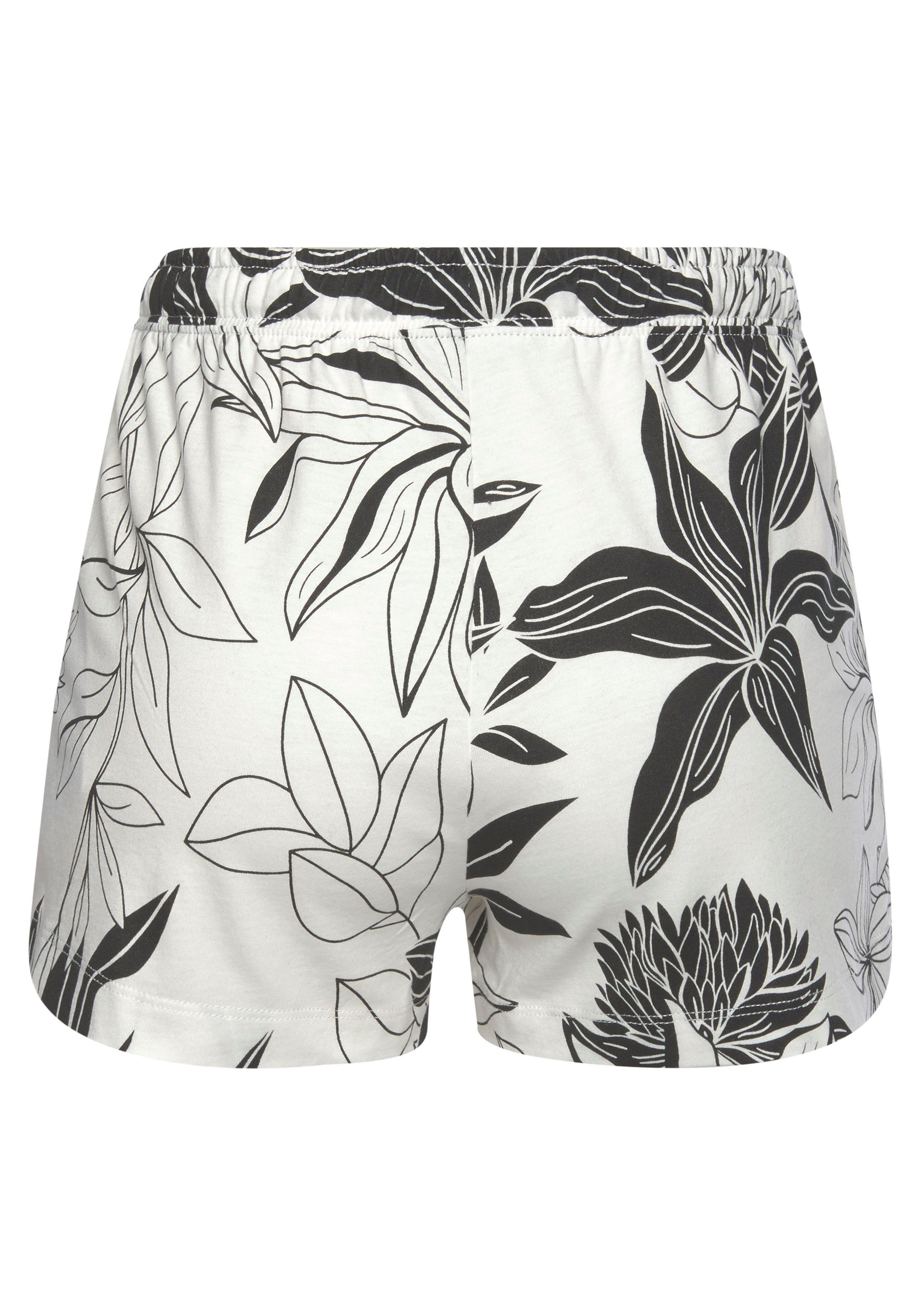 LASCANA Pyjamashorts mit floralem Druck – Bild 4 von 5