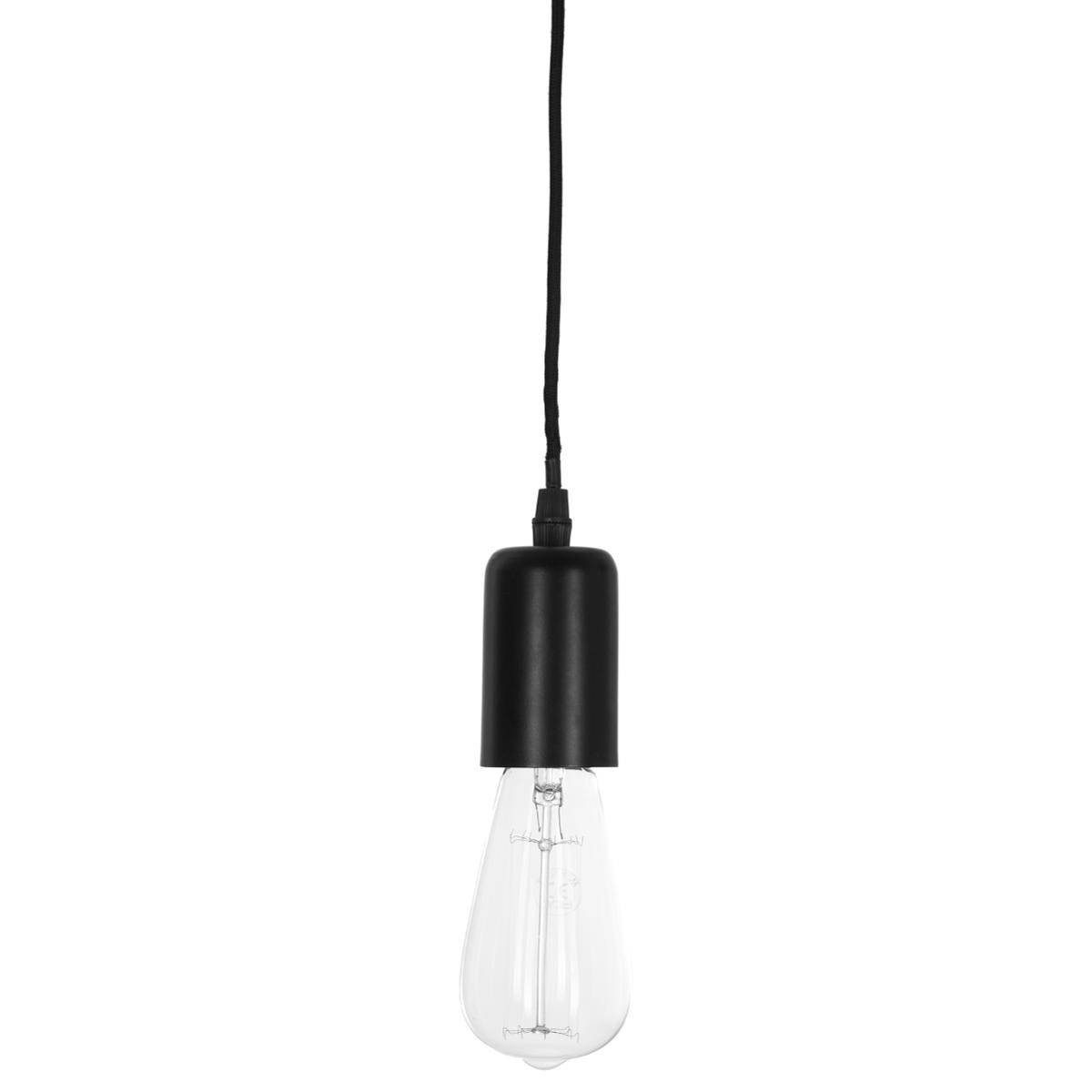 Atmosphera Créateur d'intérieur Pendelleuchte Hängeleuchte Glühbirne, schwarz, Leuchte mit Dekofunktion, ohne Leuchtmittel