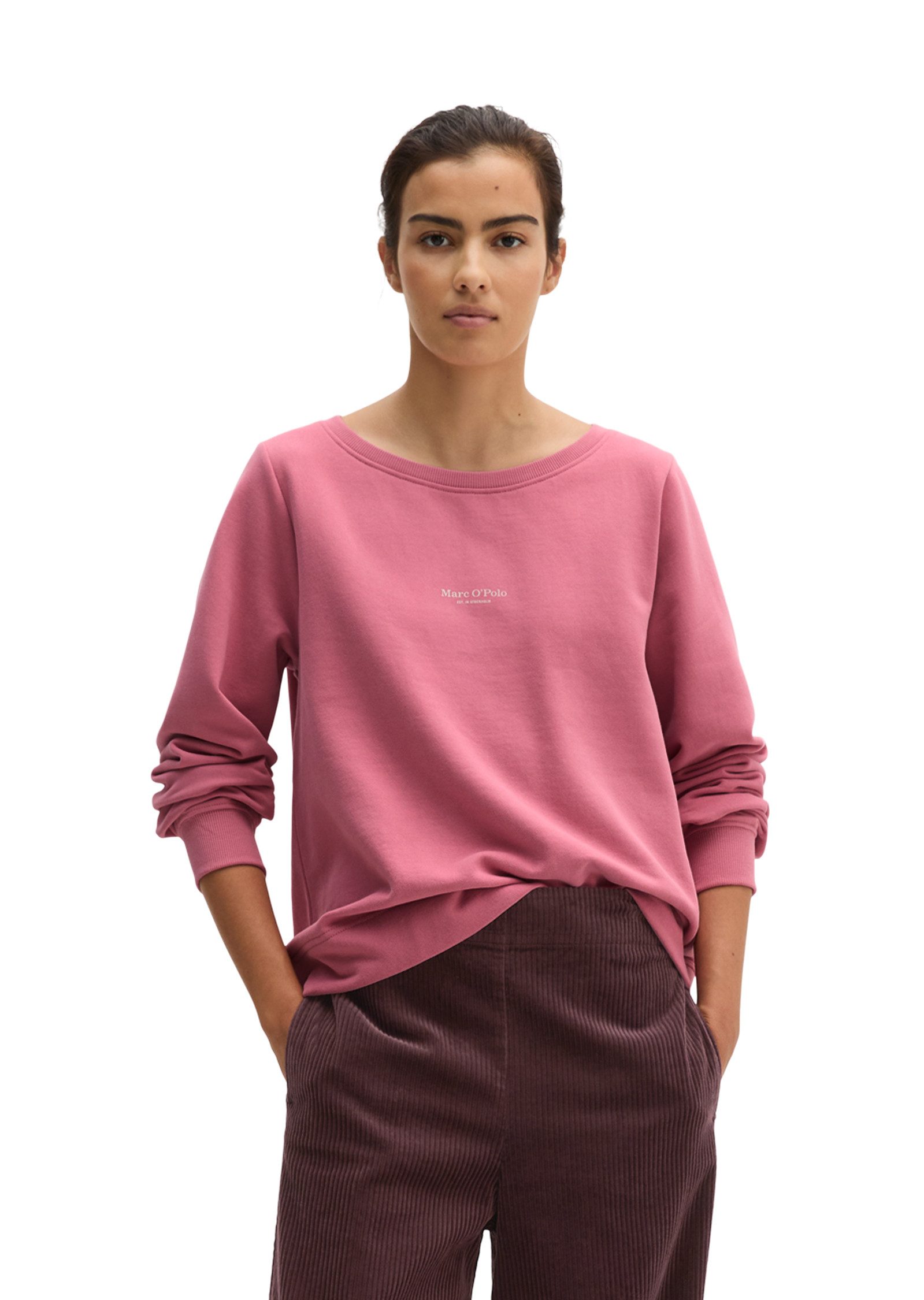 Marc O'Polo Sweatshirt mit gepeachter Oberfläche