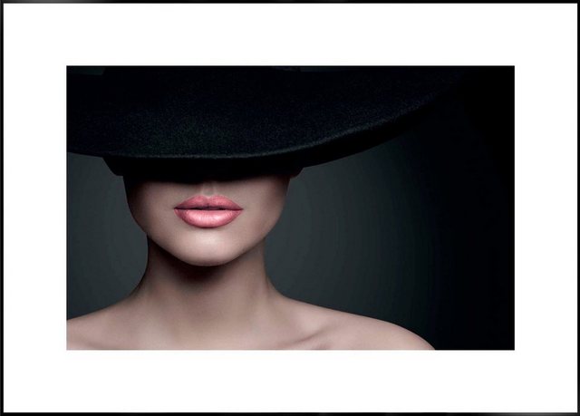 Reinders! Wandbild »Slim Frame Black 50x70 Feminine Hat«-Otto
