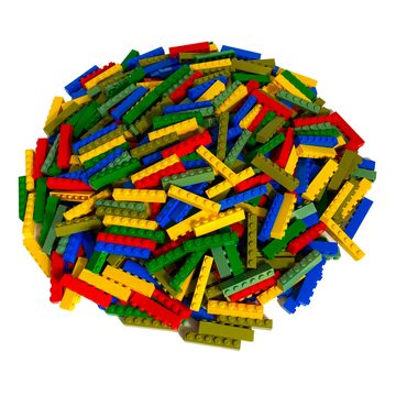LEGO® Spielbausteine LEGO® 1x6 Steine Hochsteine Bunt Gemischt - 3009 NEU! Menge 100x, (Creativ-Set, 100 St), Made in Europe